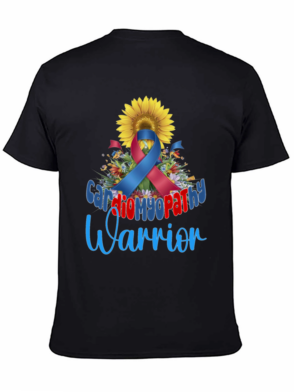 Cardiomyopathy Warrior Sunflower Awareness T-Shirt