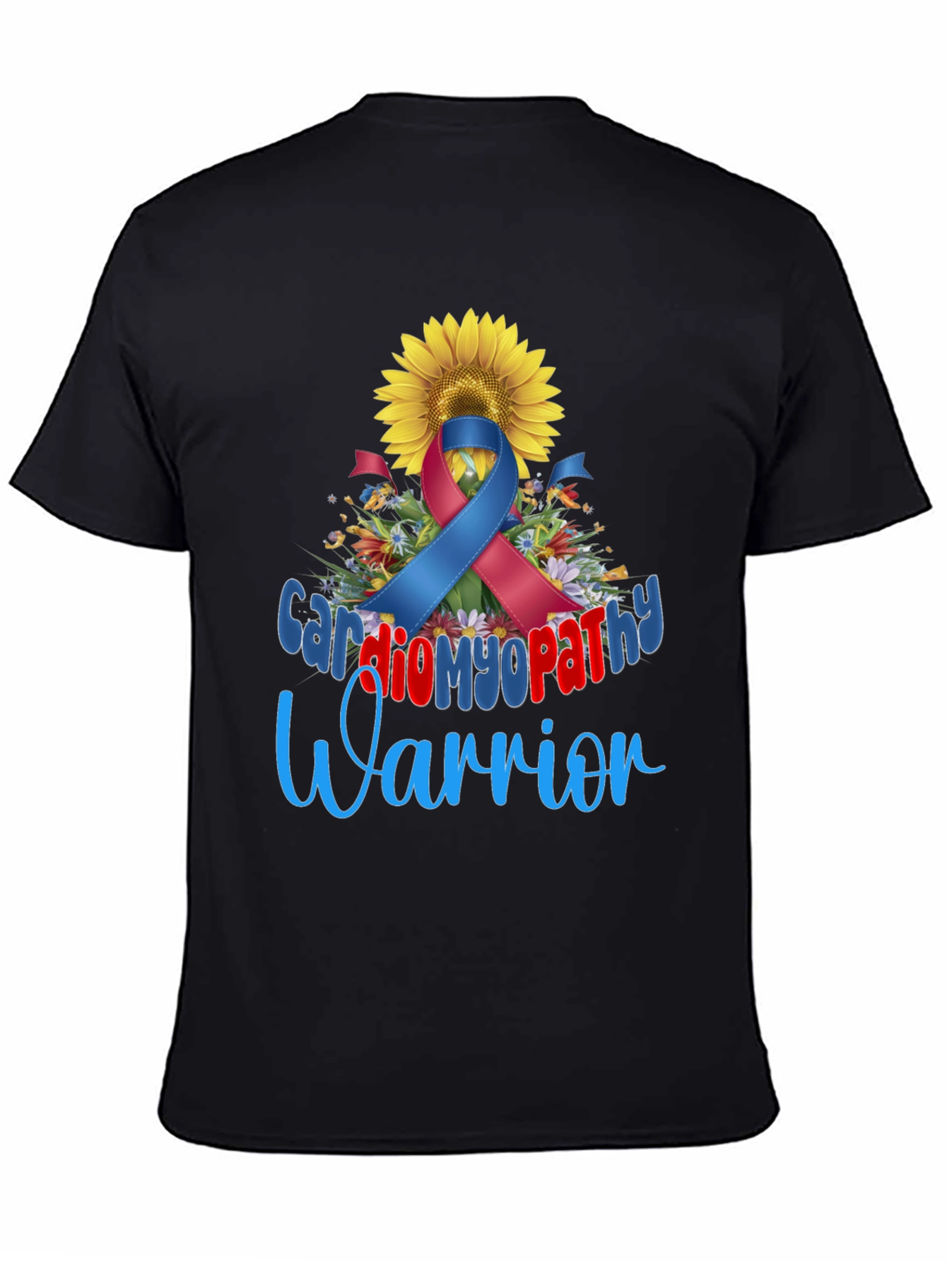 Cardiomyopathy Warrior Sunflower Awareness T-Shirt