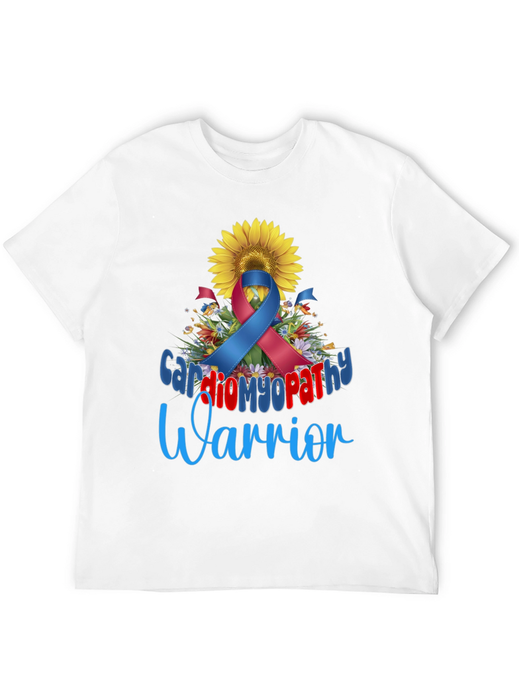 Cardiomyopathy Warrior Sunflower Awareness T-Shirt