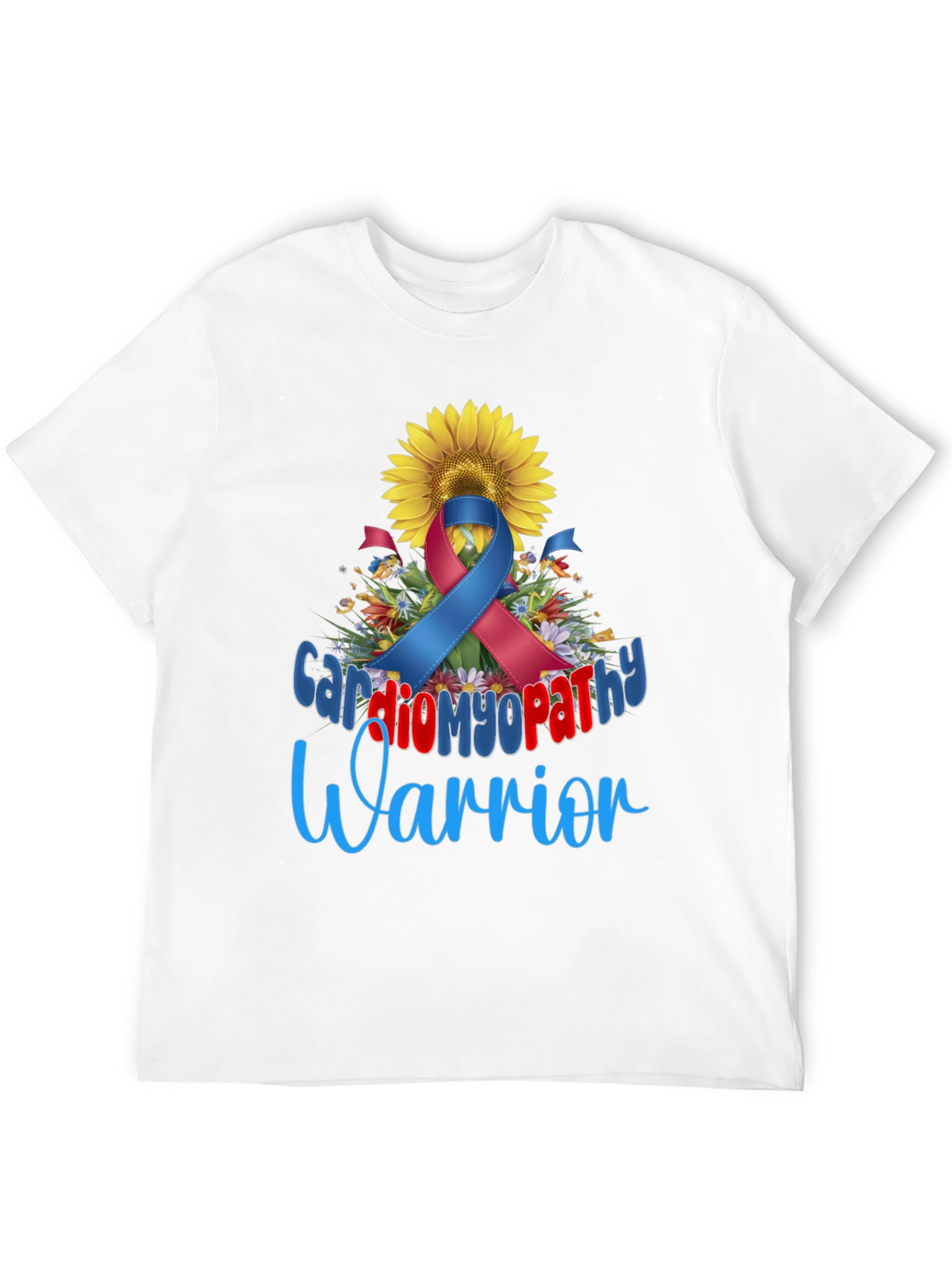 Cardiomyopathy Warrior Sunflower Awareness T-Shirt