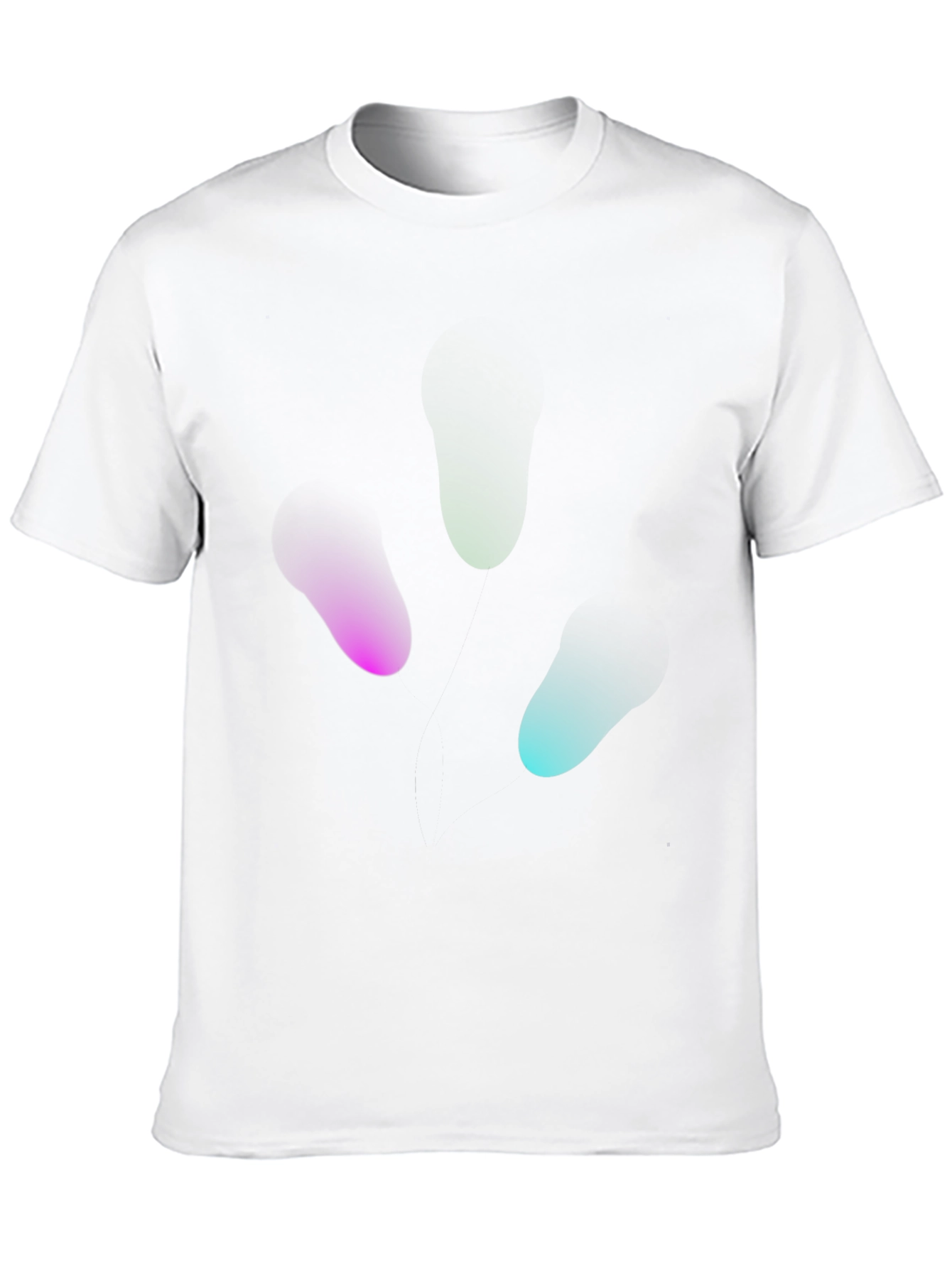 Abstract Blob Graphic Black T-Shirt