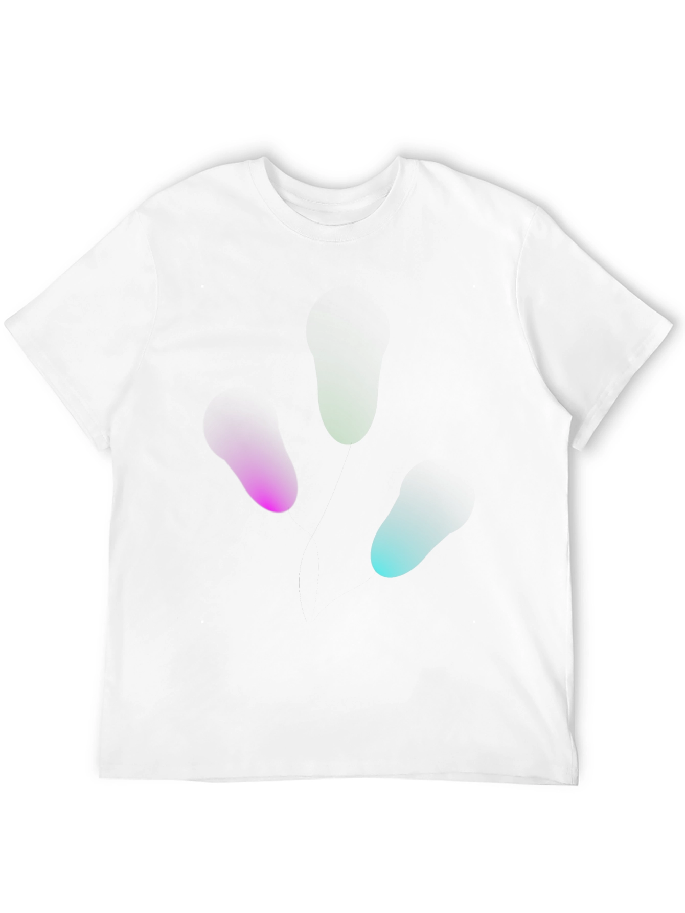 Abstract Blob Graphic Black T-Shirt