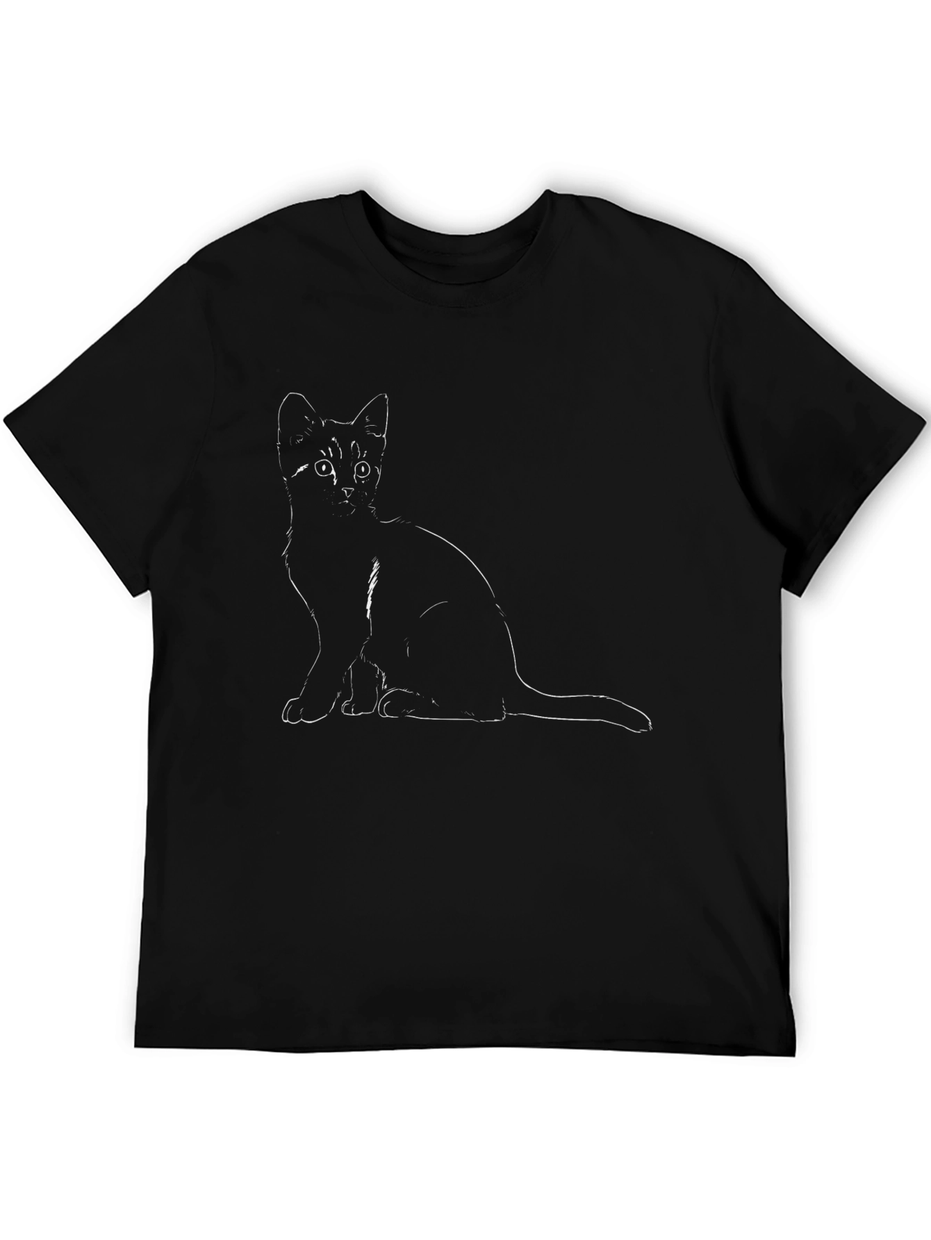 Black Cat Graphic T-Shirt - Unisex Cotton Tee