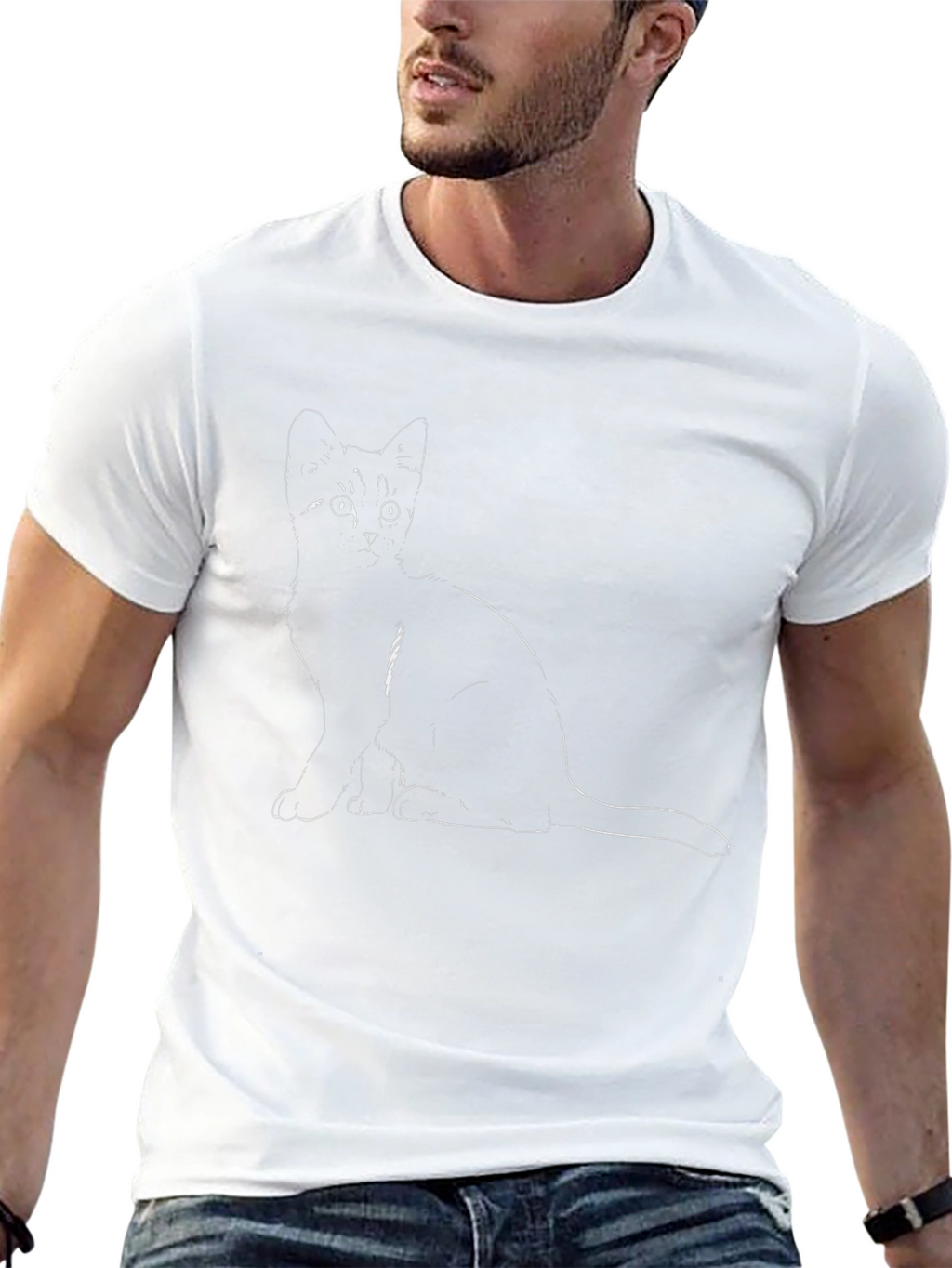 Black Cat Graphic T-Shirt - Unisex Cotton Tee