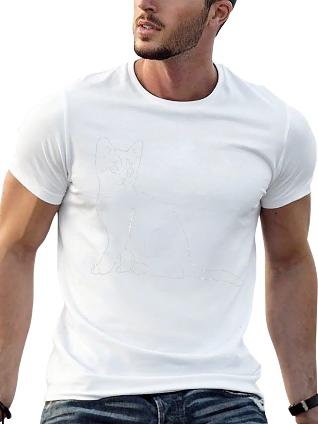 Black Cat Graphic T-Shirt - Unisex Cotton Tee