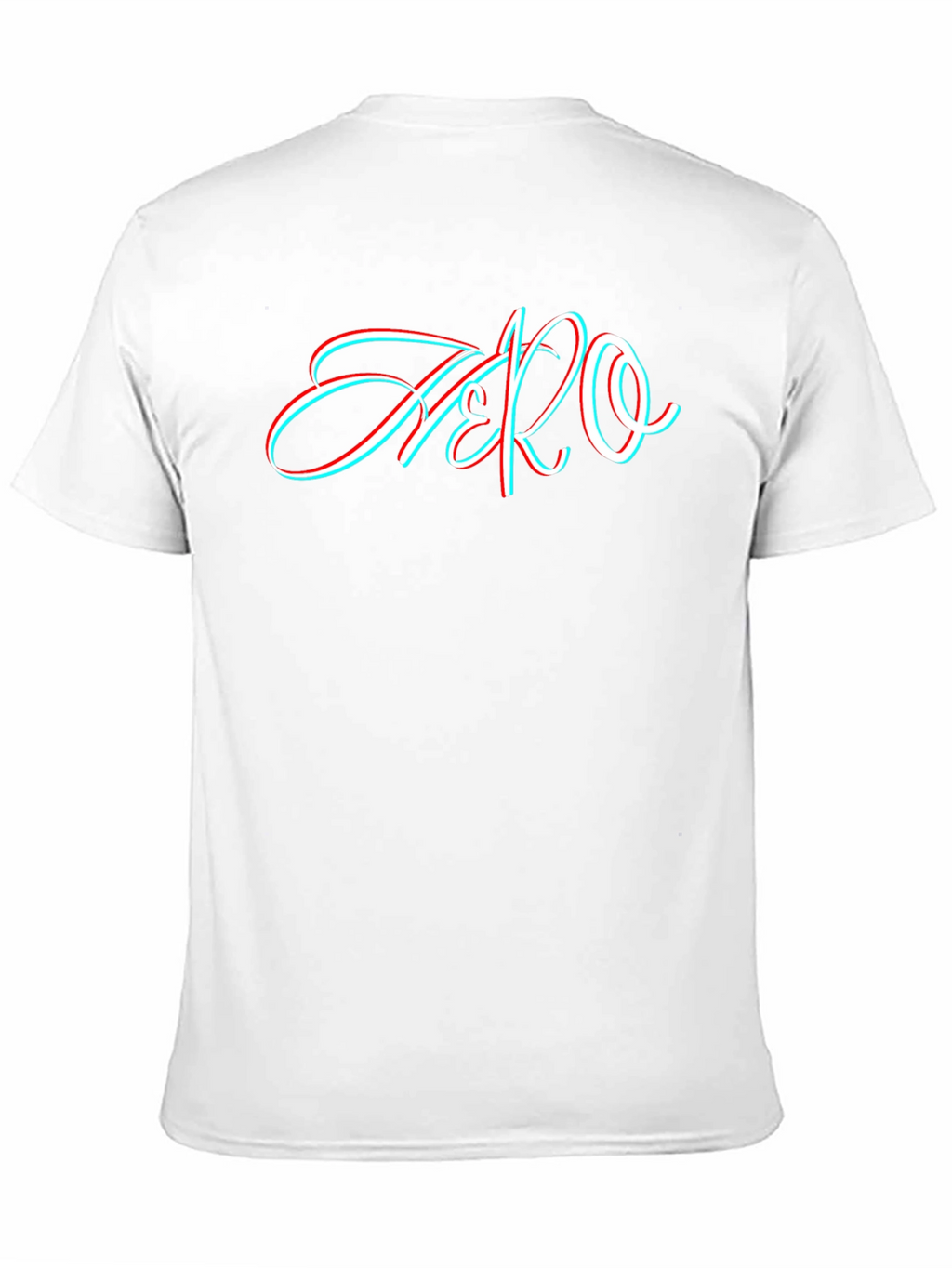 Stylish Black T-Shirt with 3D Style Zero Graphic