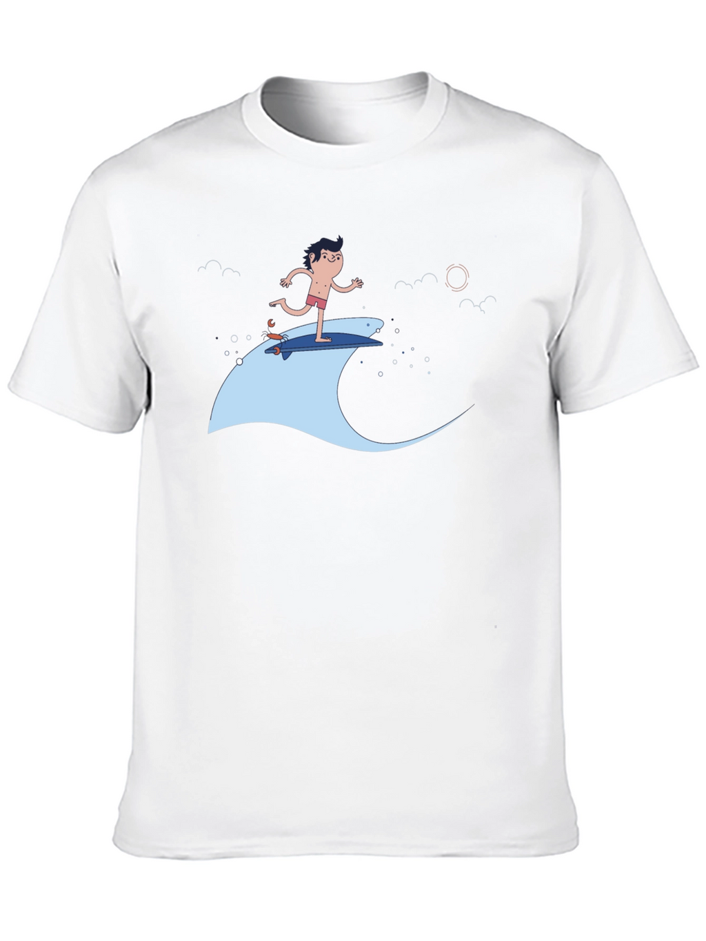 Surfer Dude Black T-Shirt - Cool Graphic Tee