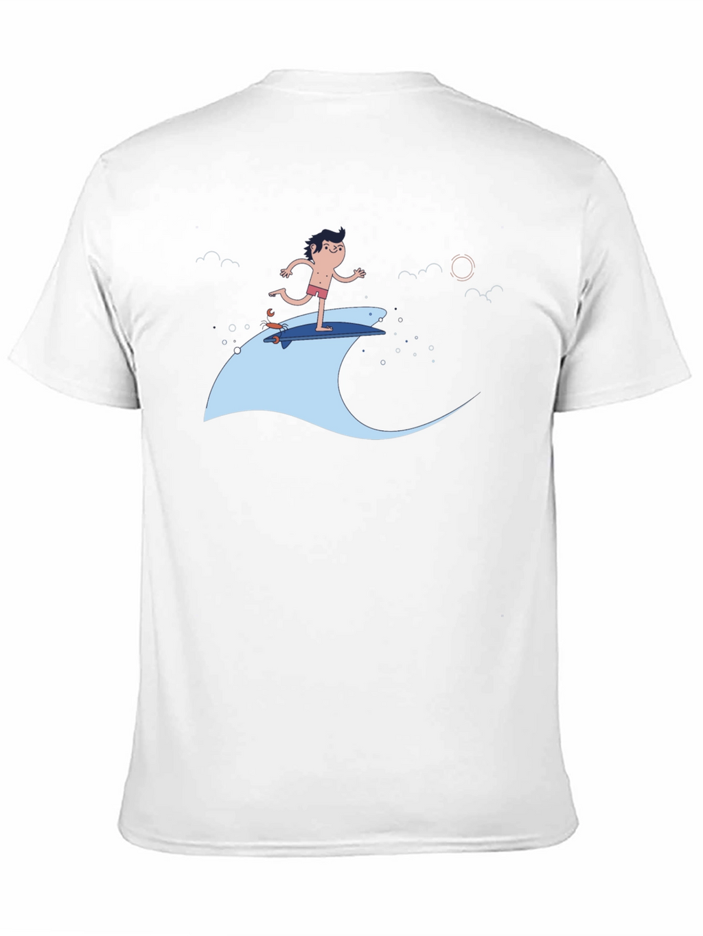 Surfer Dude Black T-Shirt - Cool Graphic Tee