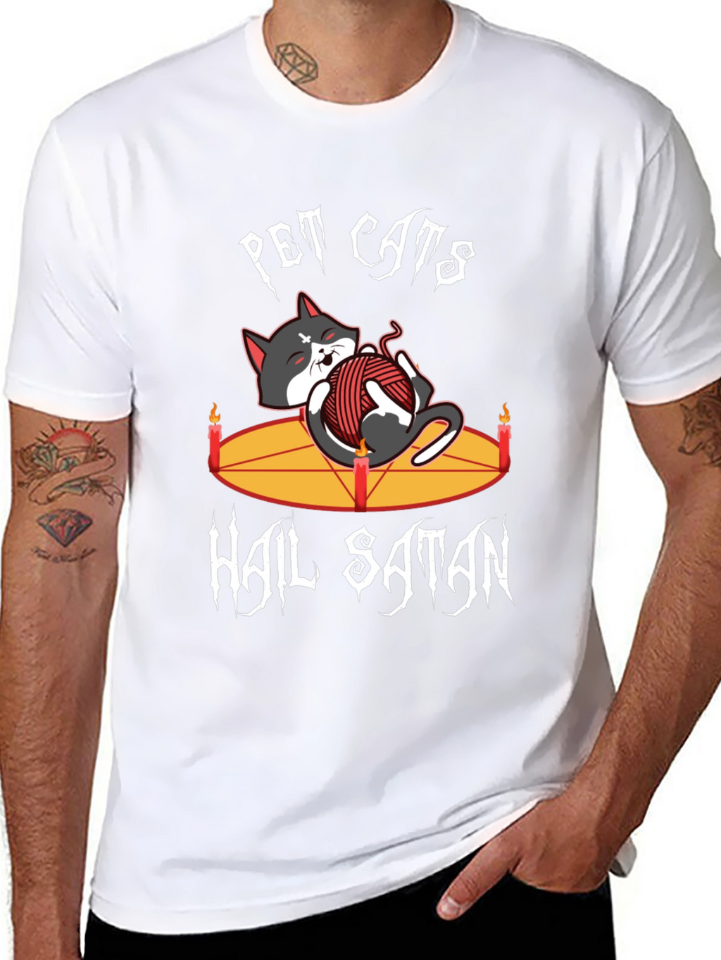 Pet Cats Hail Satan T-Shirt