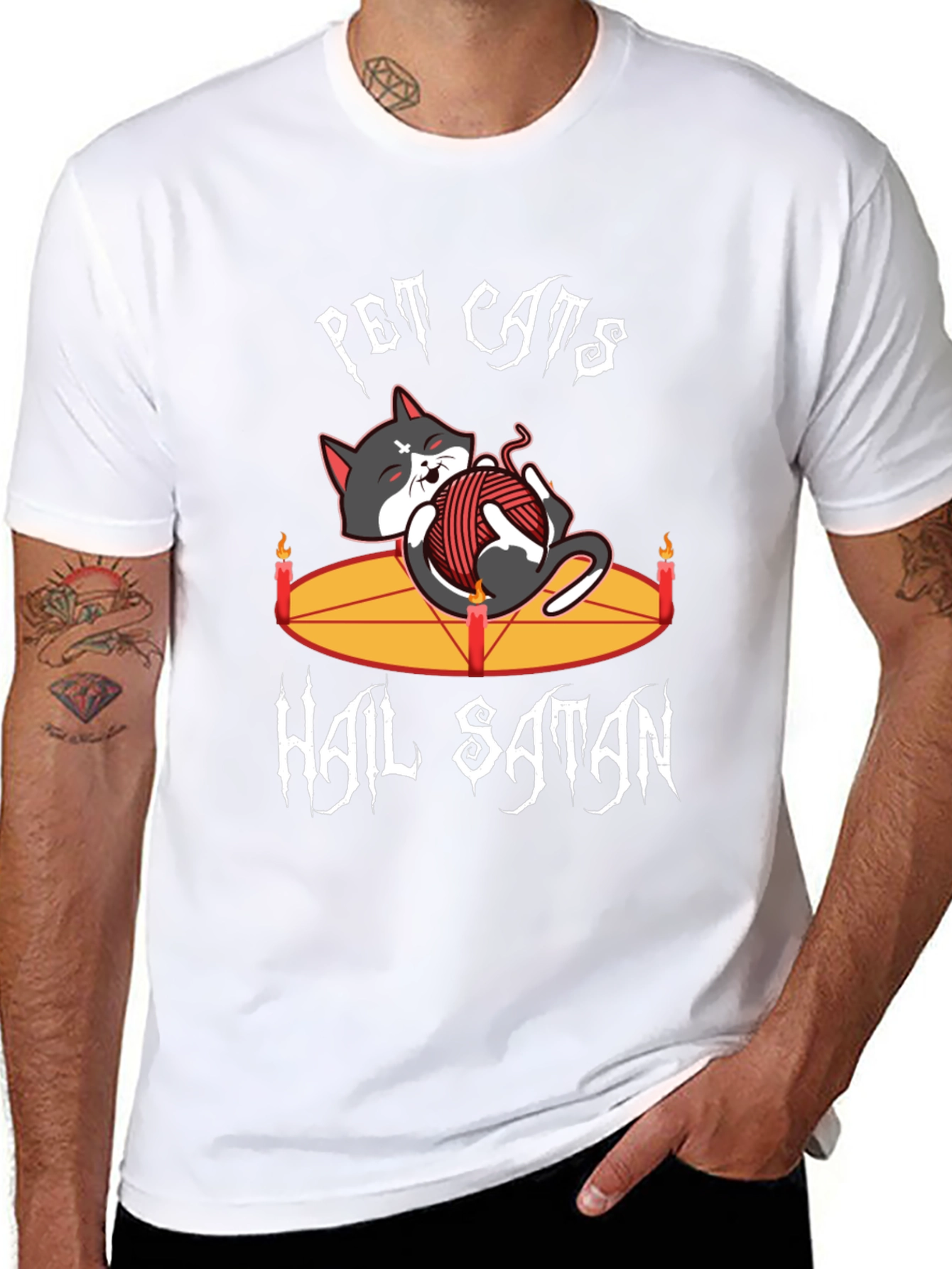 Pet Cats Hail Satan T-Shirt
