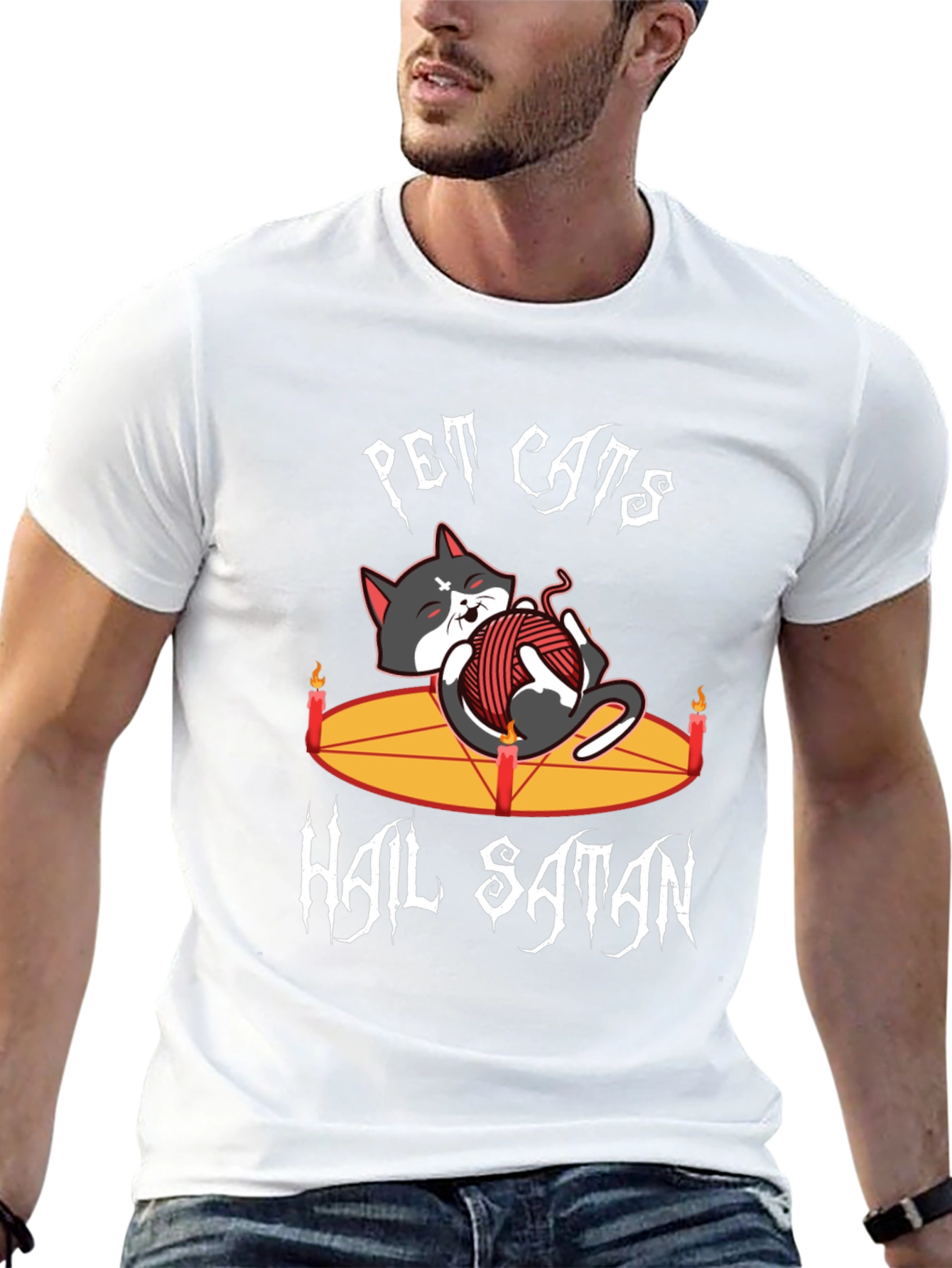 Pet Cats Hail Satan T-Shirt