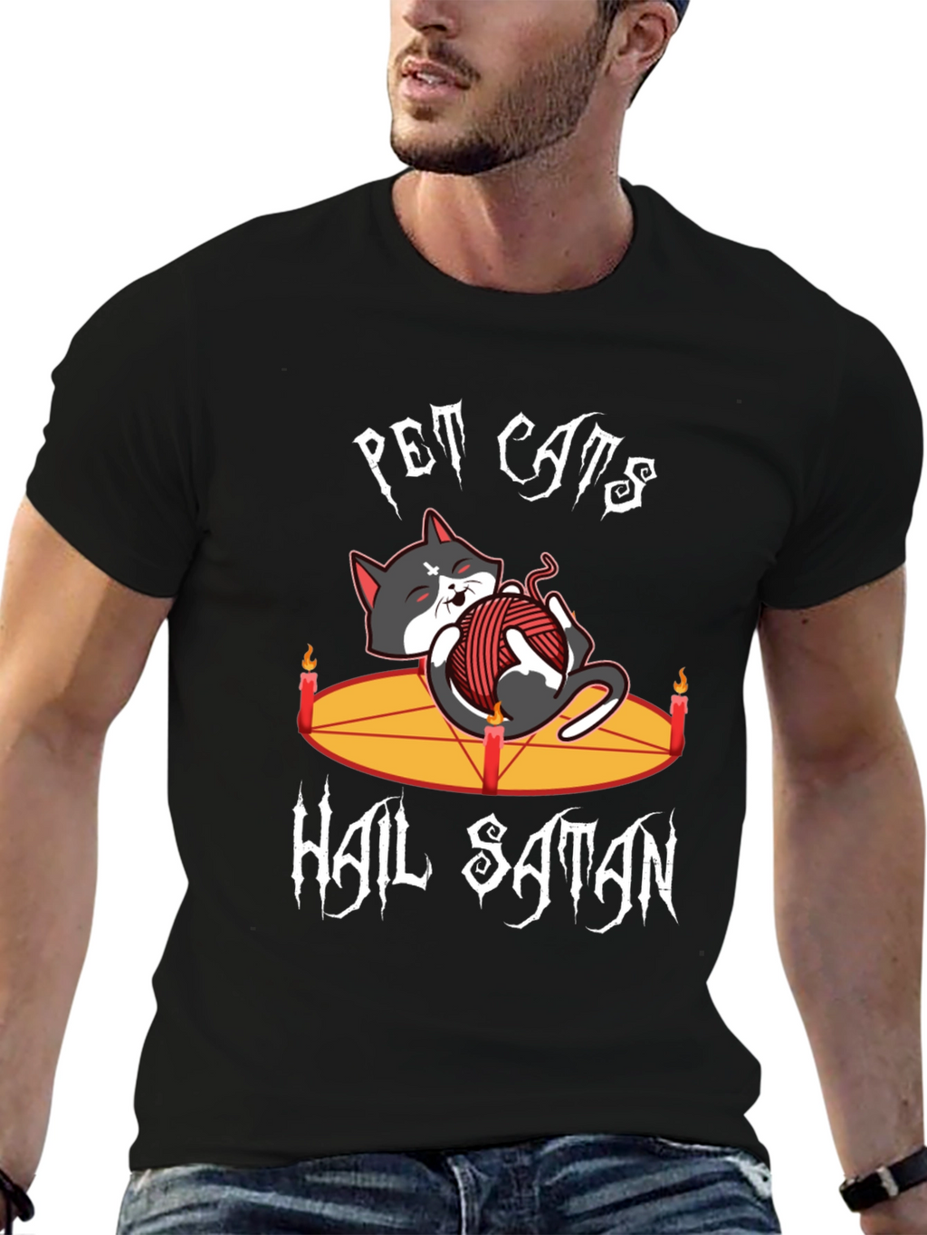 Pet Cats Hail Satan T-Shirt