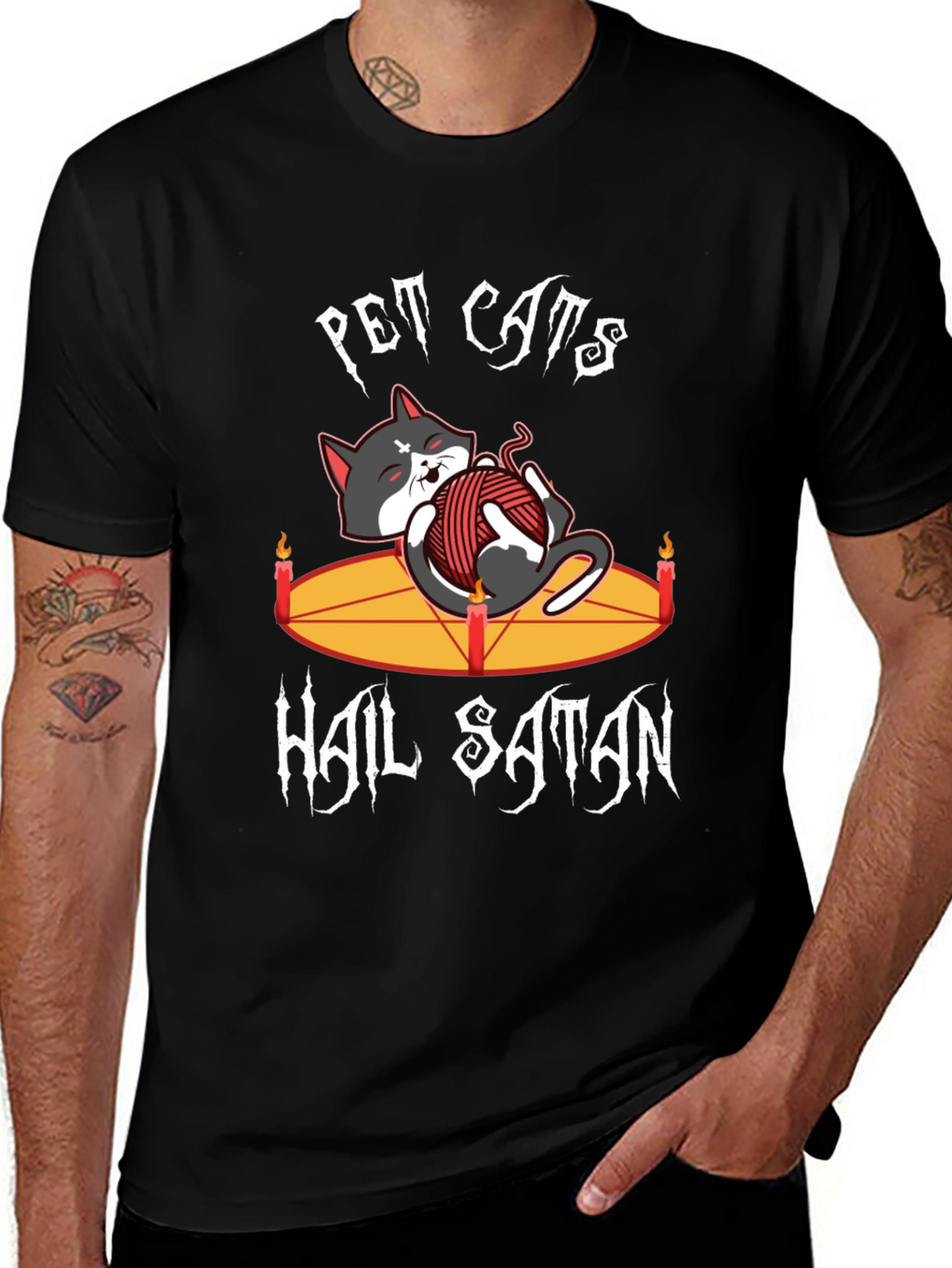 Pet Cats Hail Satan T-Shirt