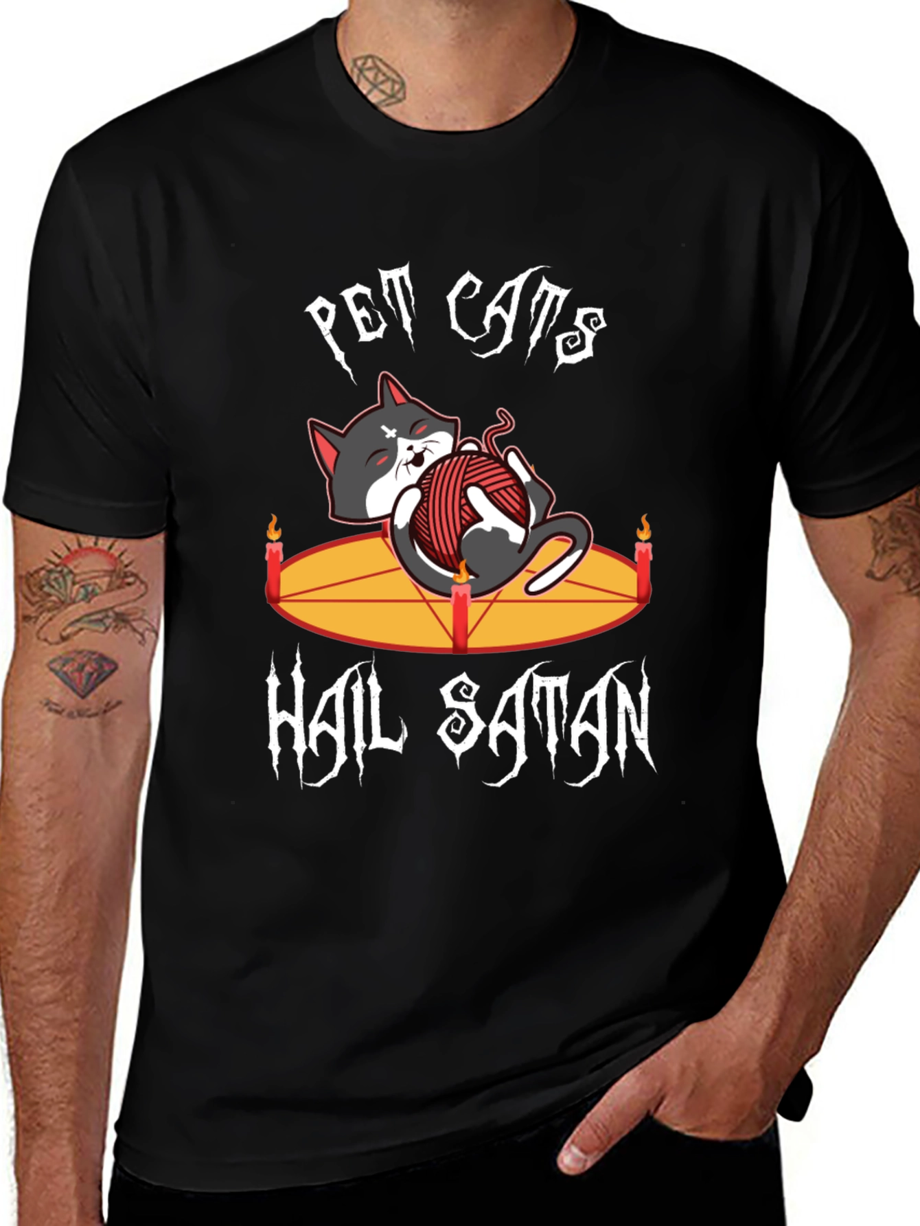 Pet Cats Hail Satan T-Shirt