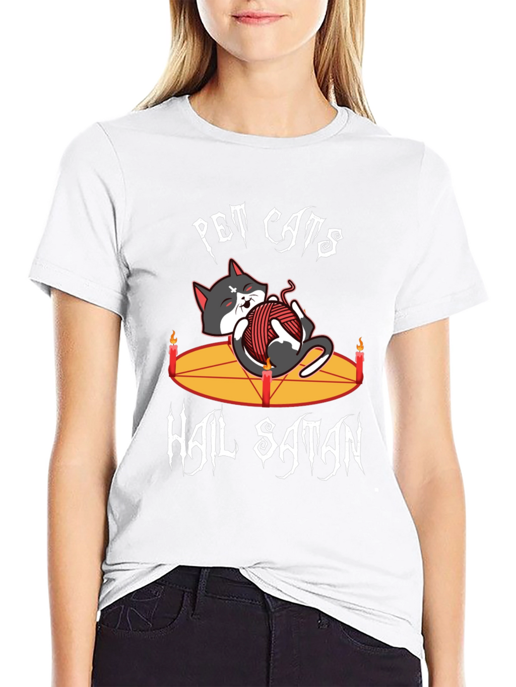 Pet Cats Hail Satan T-Shirt