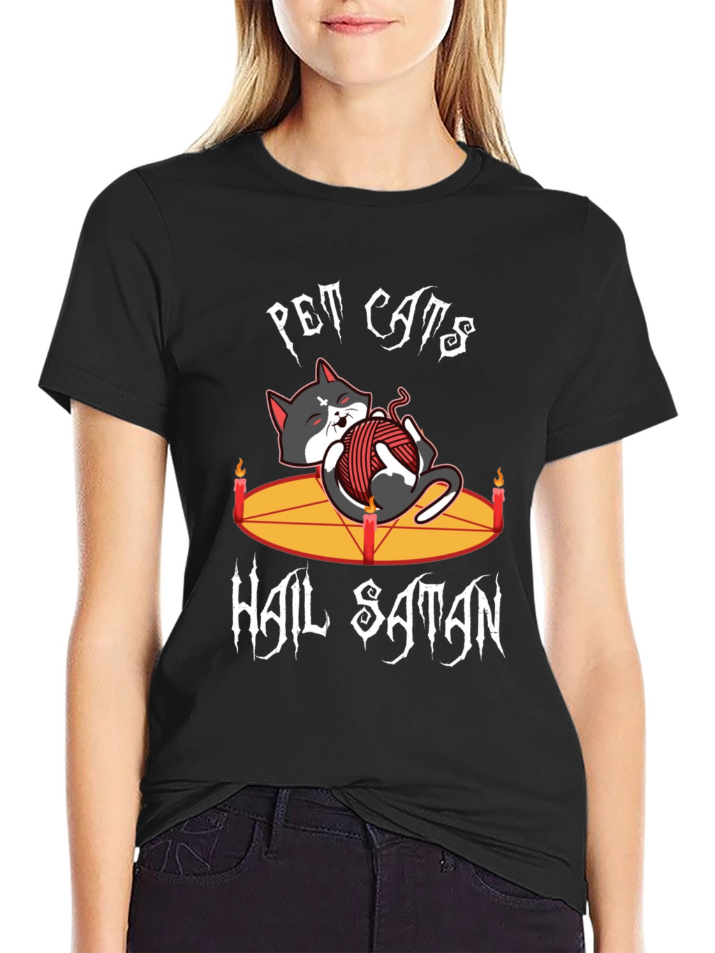 Pet Cats Hail Satan T-Shirt