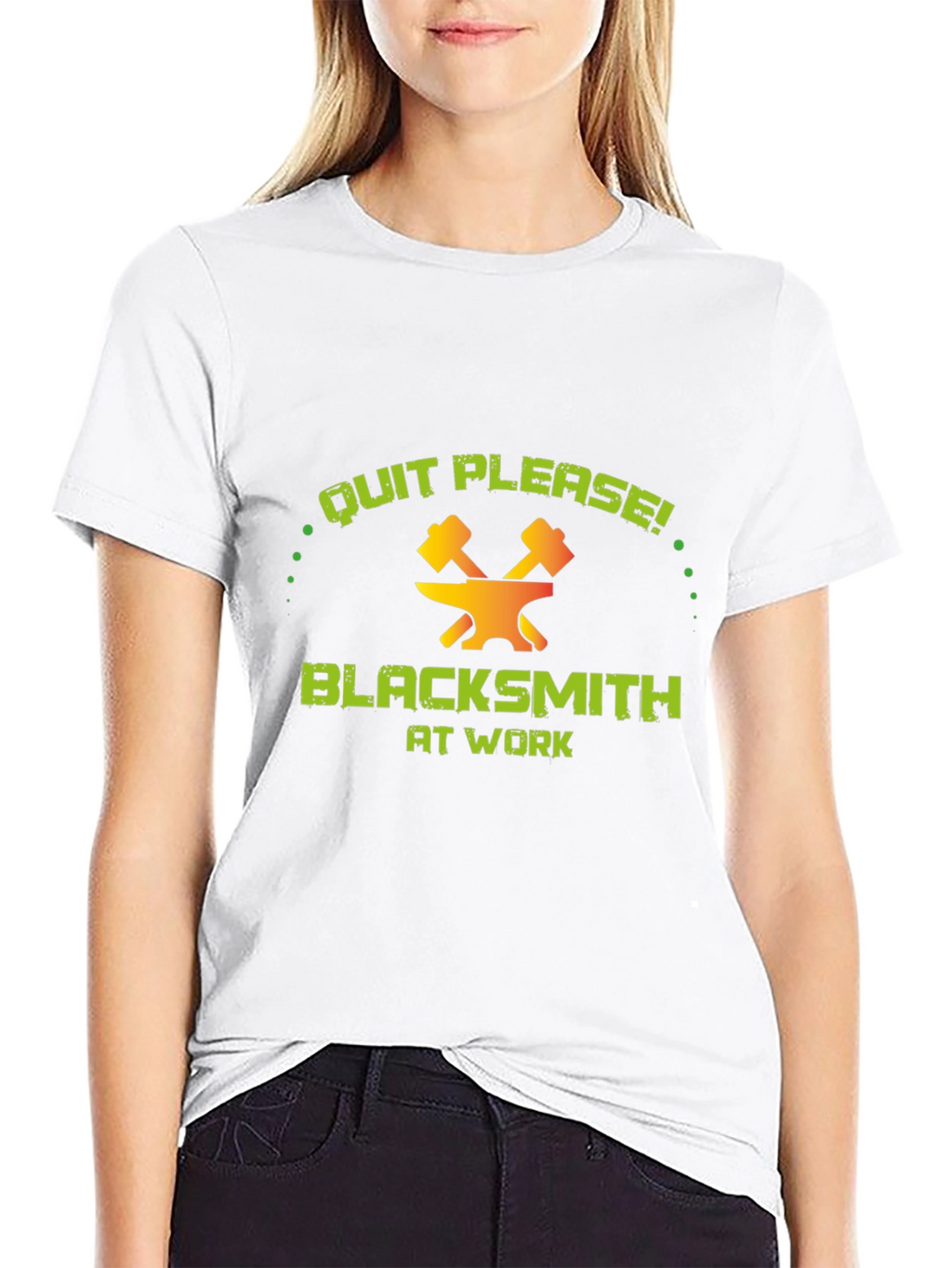 Blacksmith At Work Funny Graphic T-Shirt