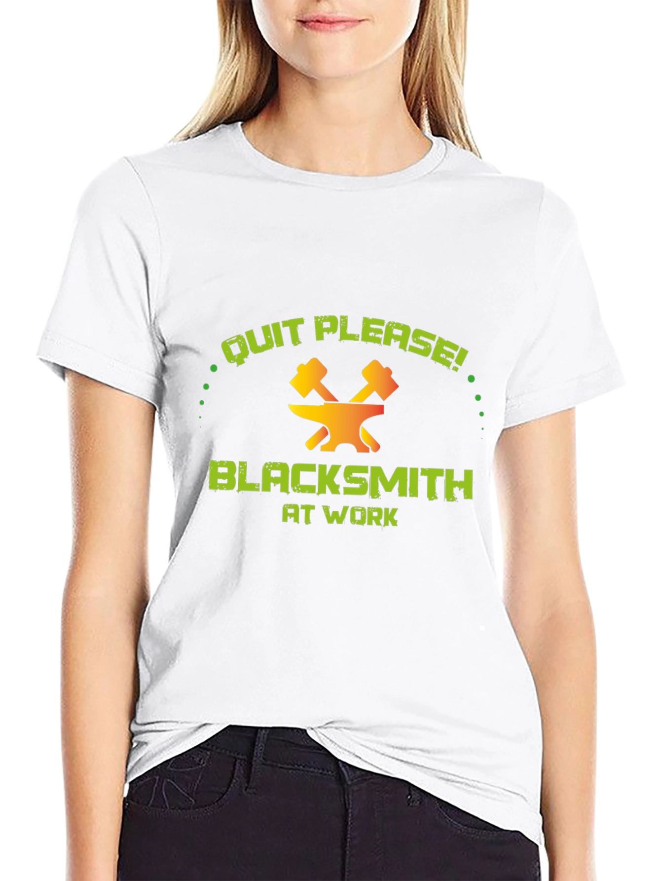 Blacksmith At Work Funny Graphic T-Shirt