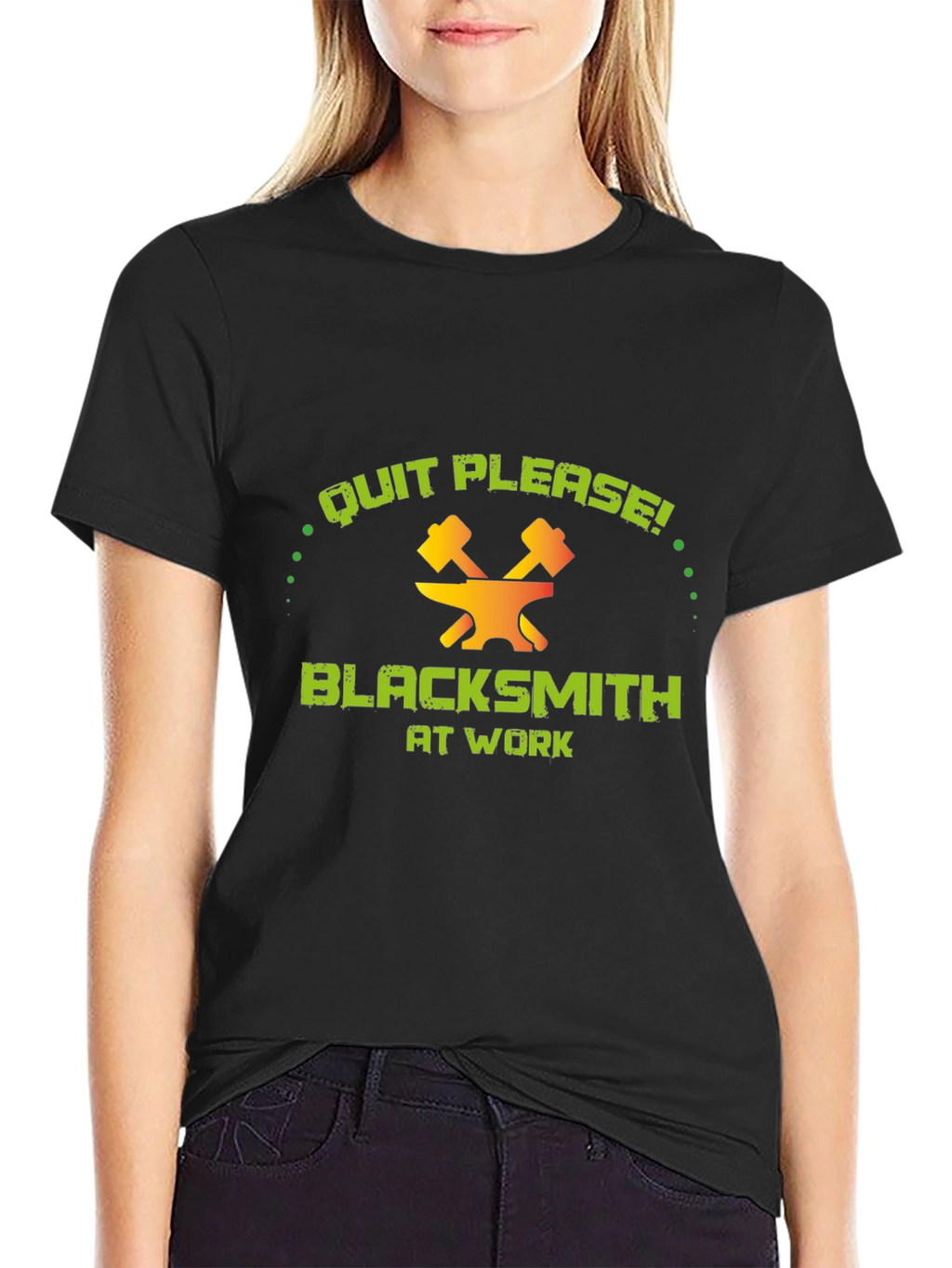Blacksmith At Work Funny Graphic T-Shirt