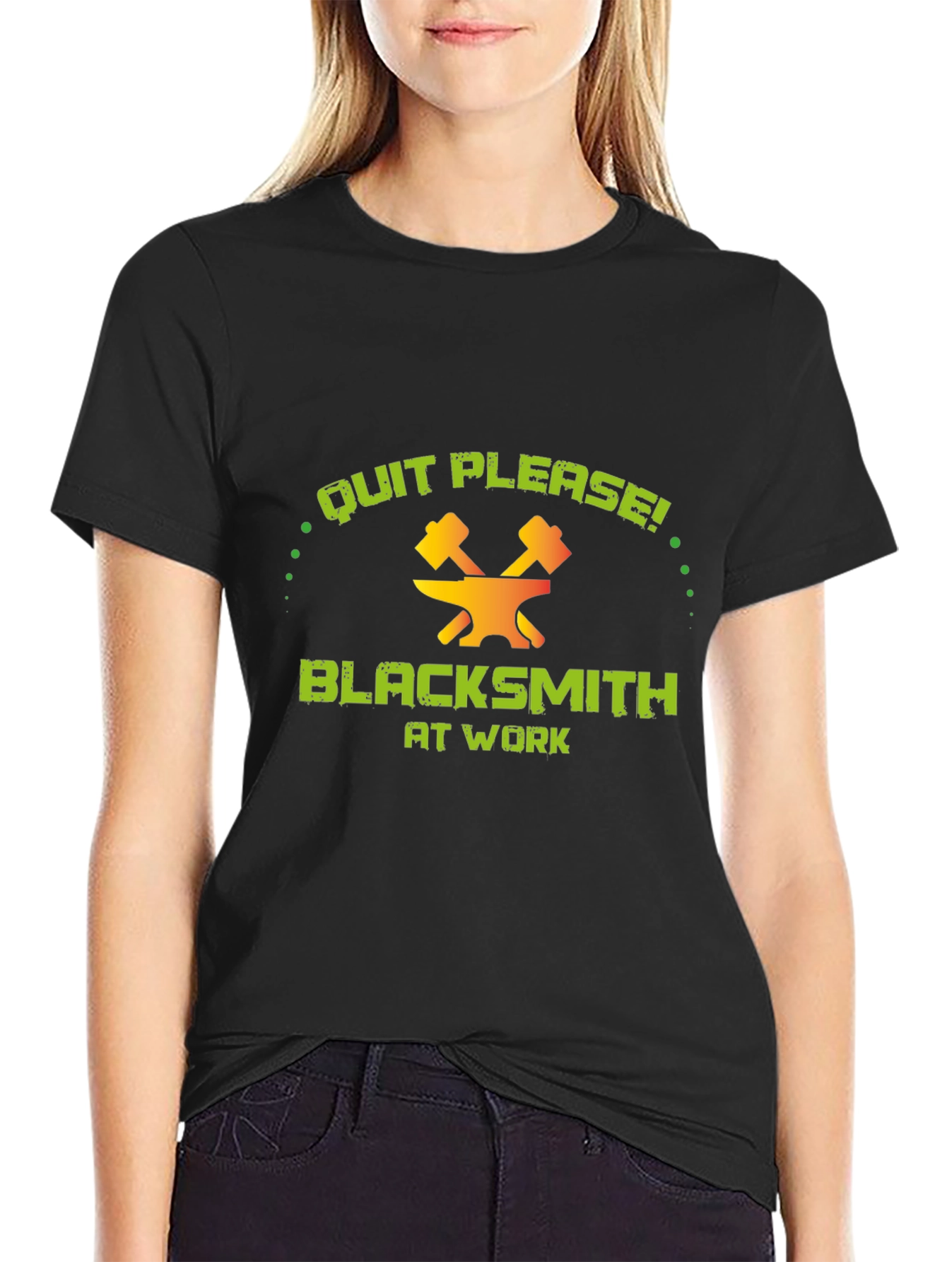 Blacksmith At Work Funny Graphic T-Shirt