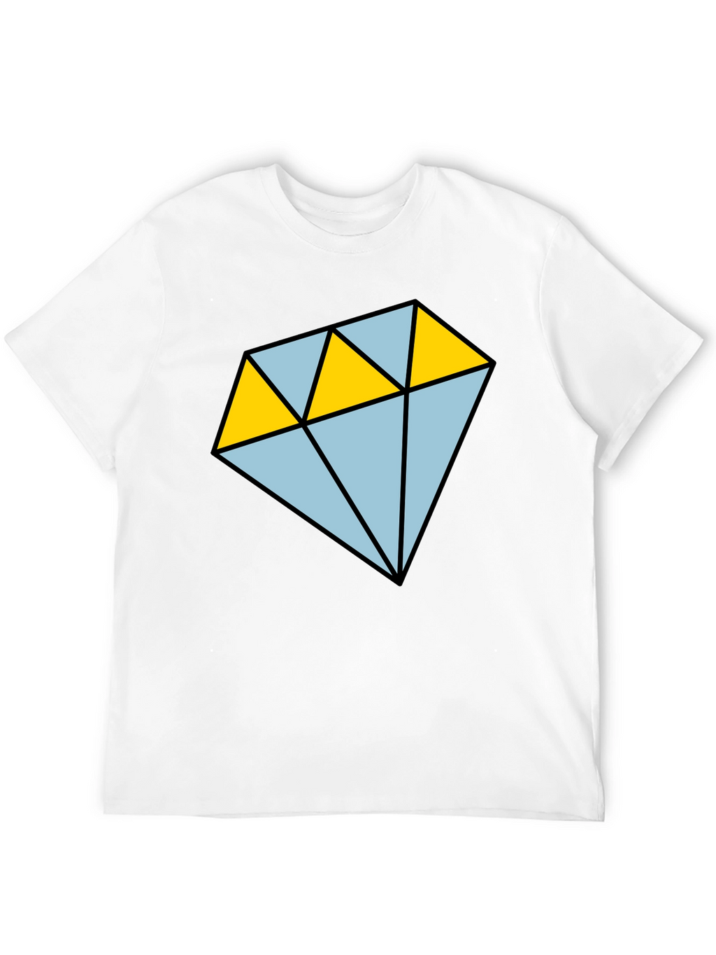 Diamond Graphic T-Shirt - Casual Mens Tee