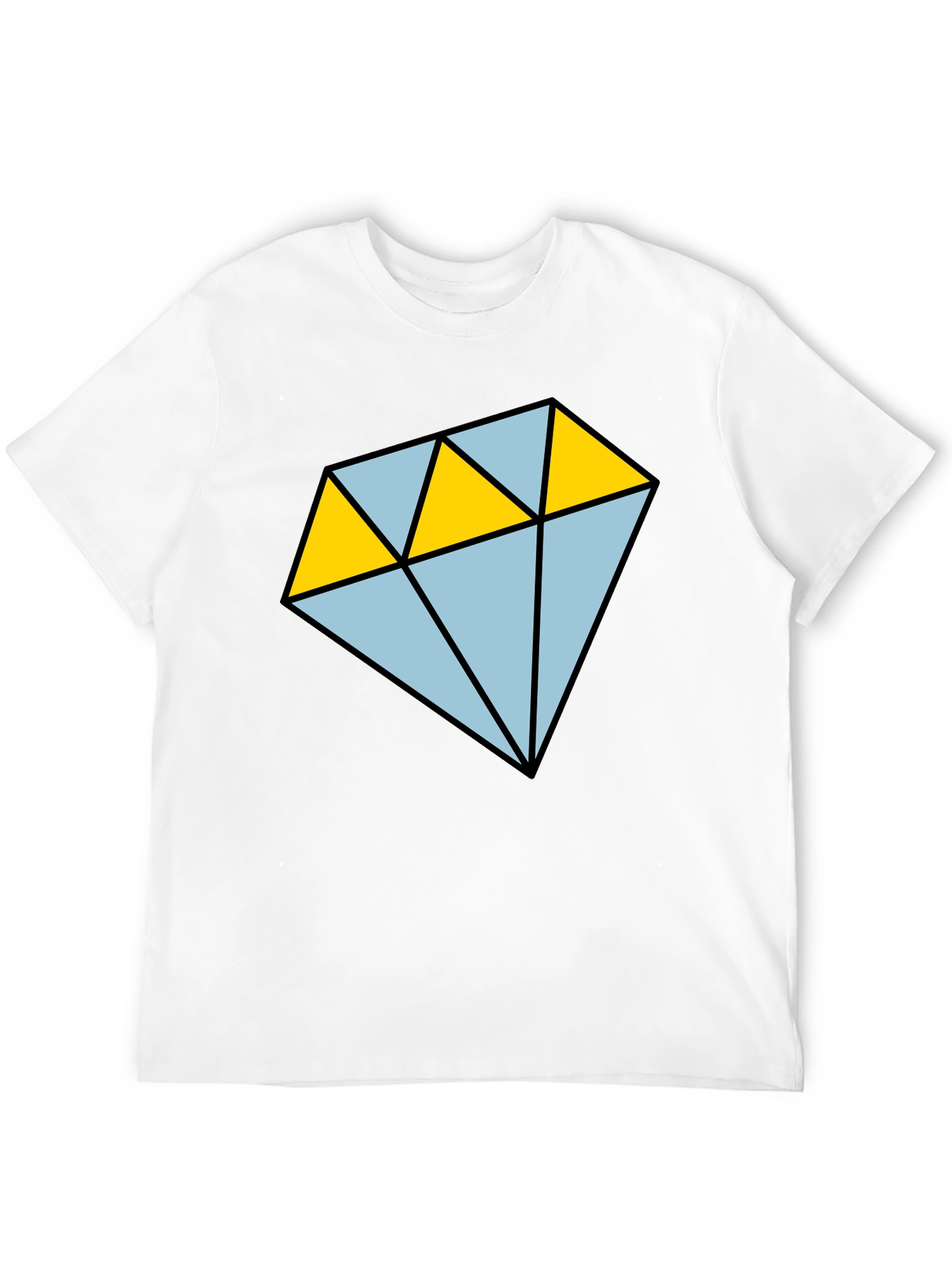 Diamond Graphic T-Shirt - Casual Mens Tee