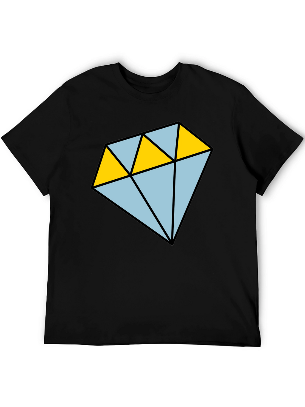 Diamond Graphic T-Shirt - Casual Mens Tee