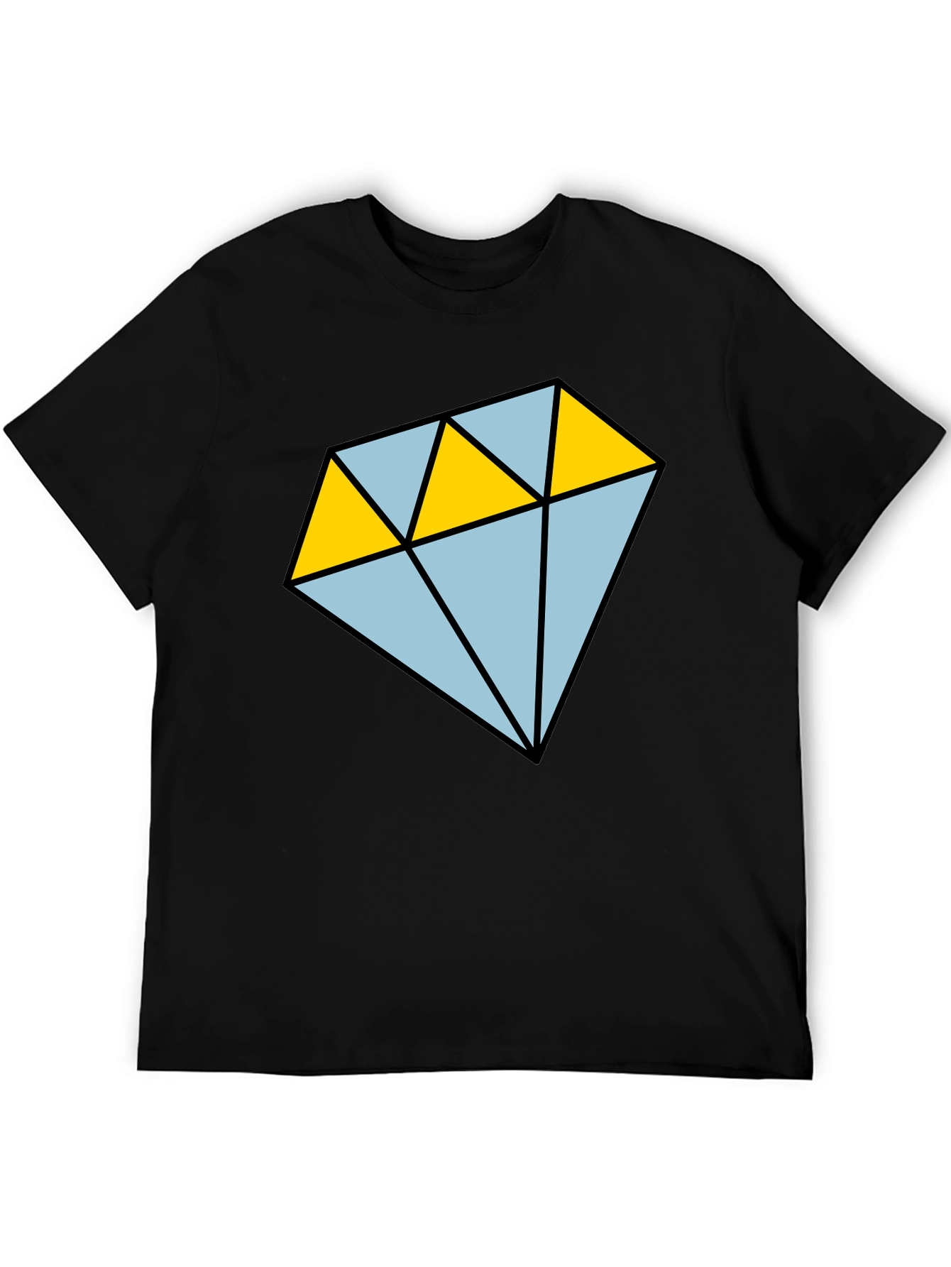 Diamond Graphic T-Shirt - Casual Mens Tee