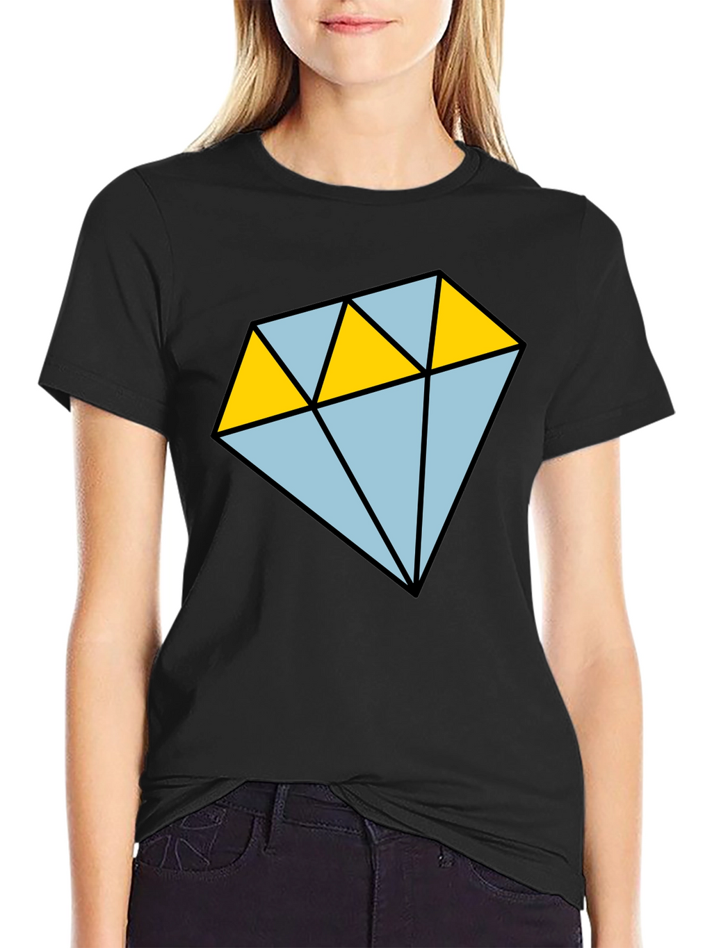 Diamond Graphic T-Shirt - Casual Mens Tee