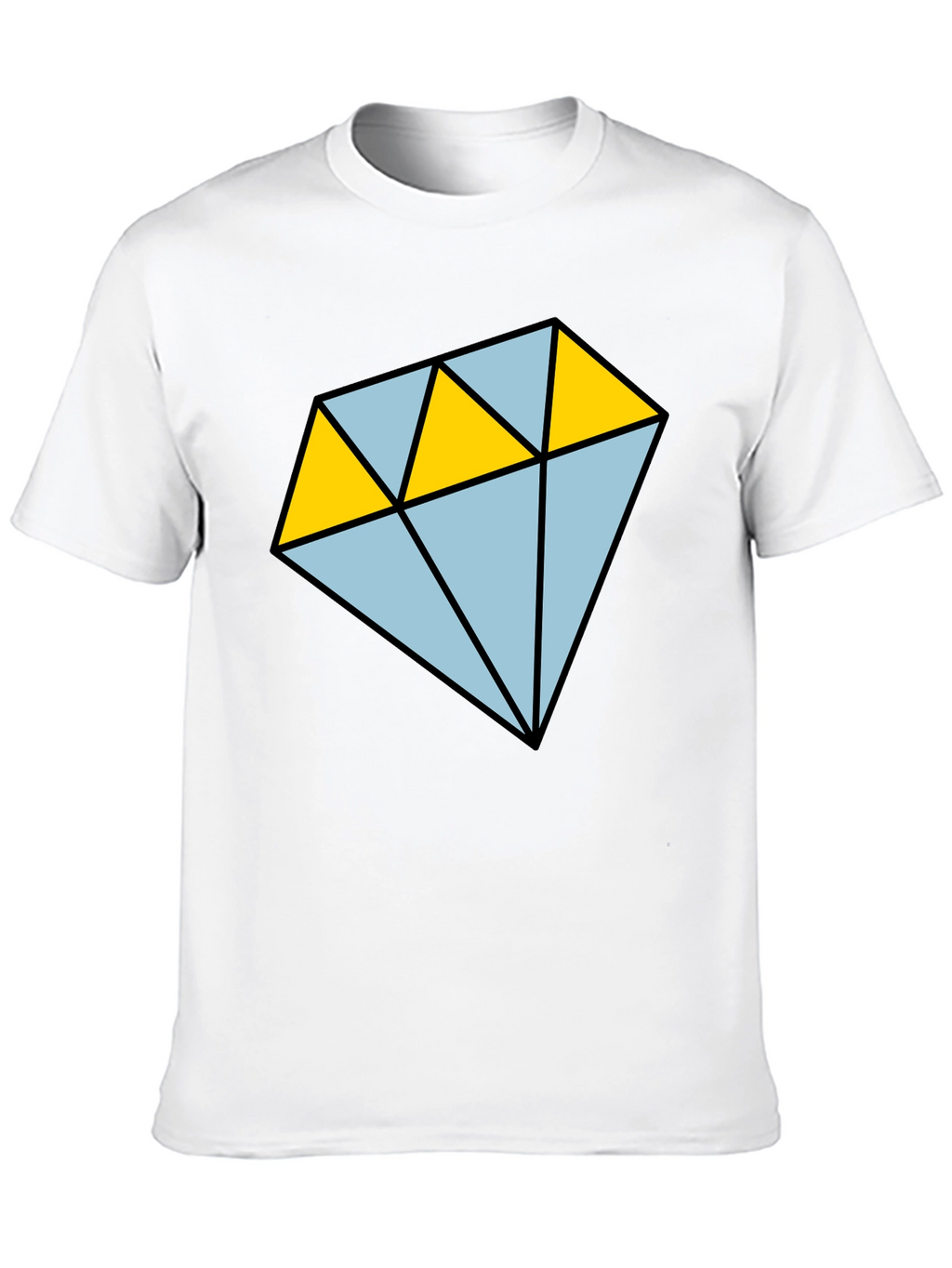 Diamond Graphic T-Shirt - Casual Mens Tee