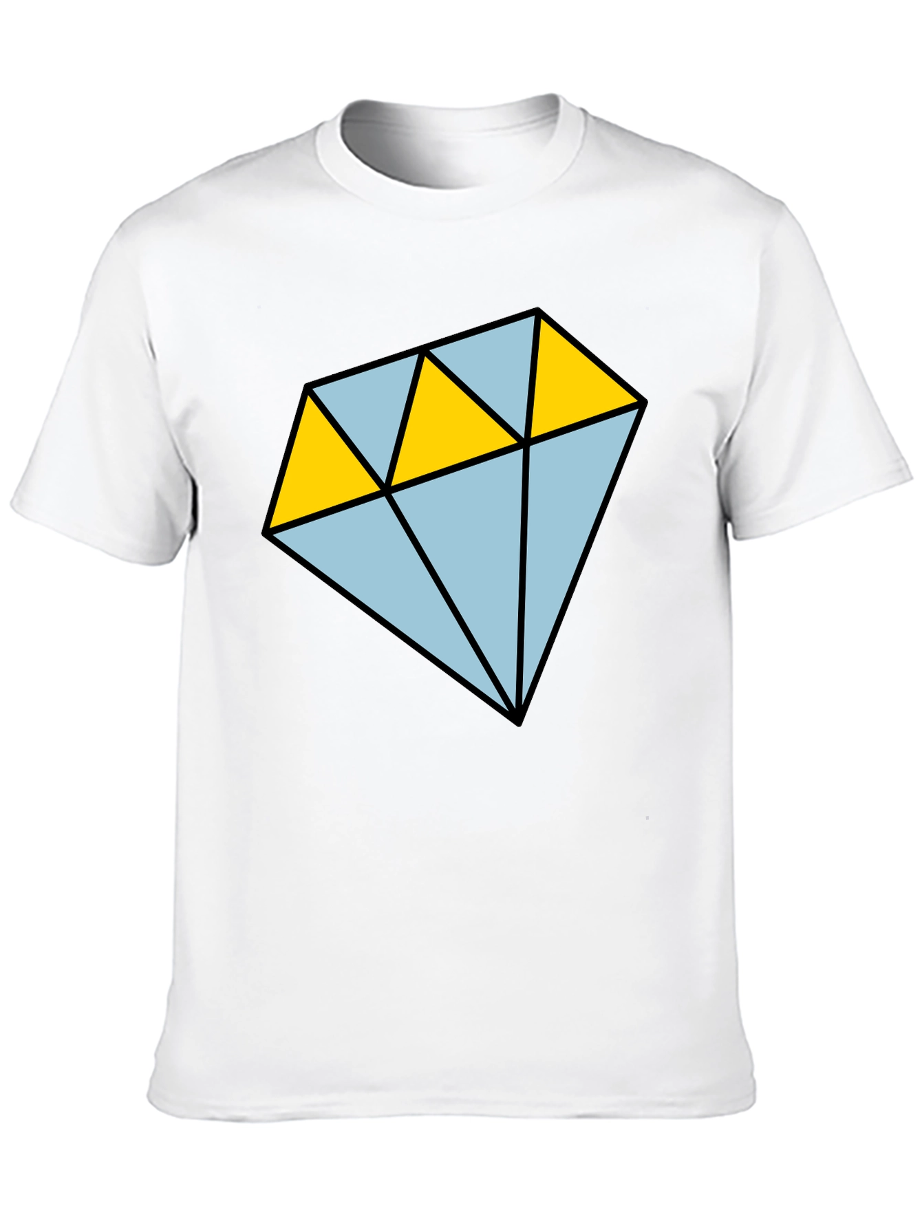 Diamond Graphic T-Shirt - Casual Mens Tee