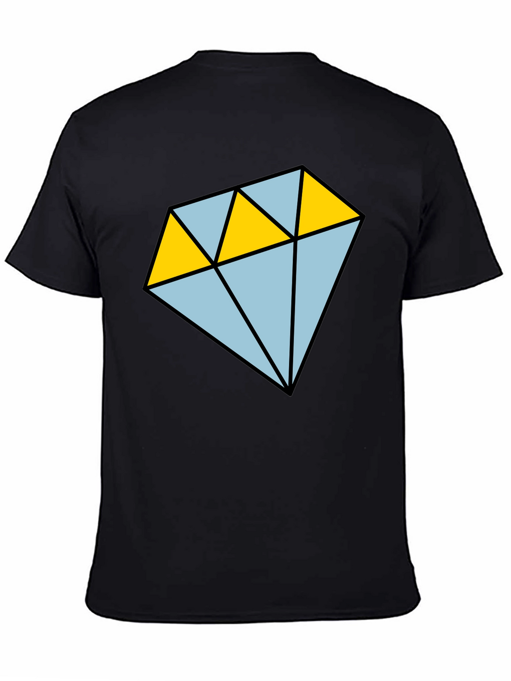 Diamond Graphic T-Shirt - Casual Mens Tee