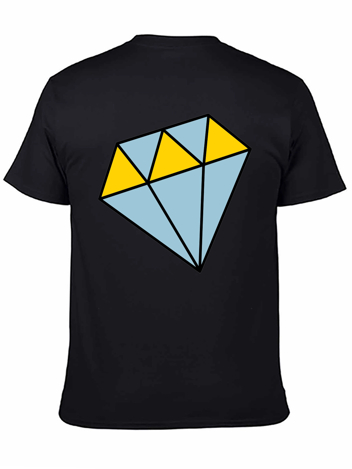 Diamond Graphic T-Shirt - Casual Mens Tee