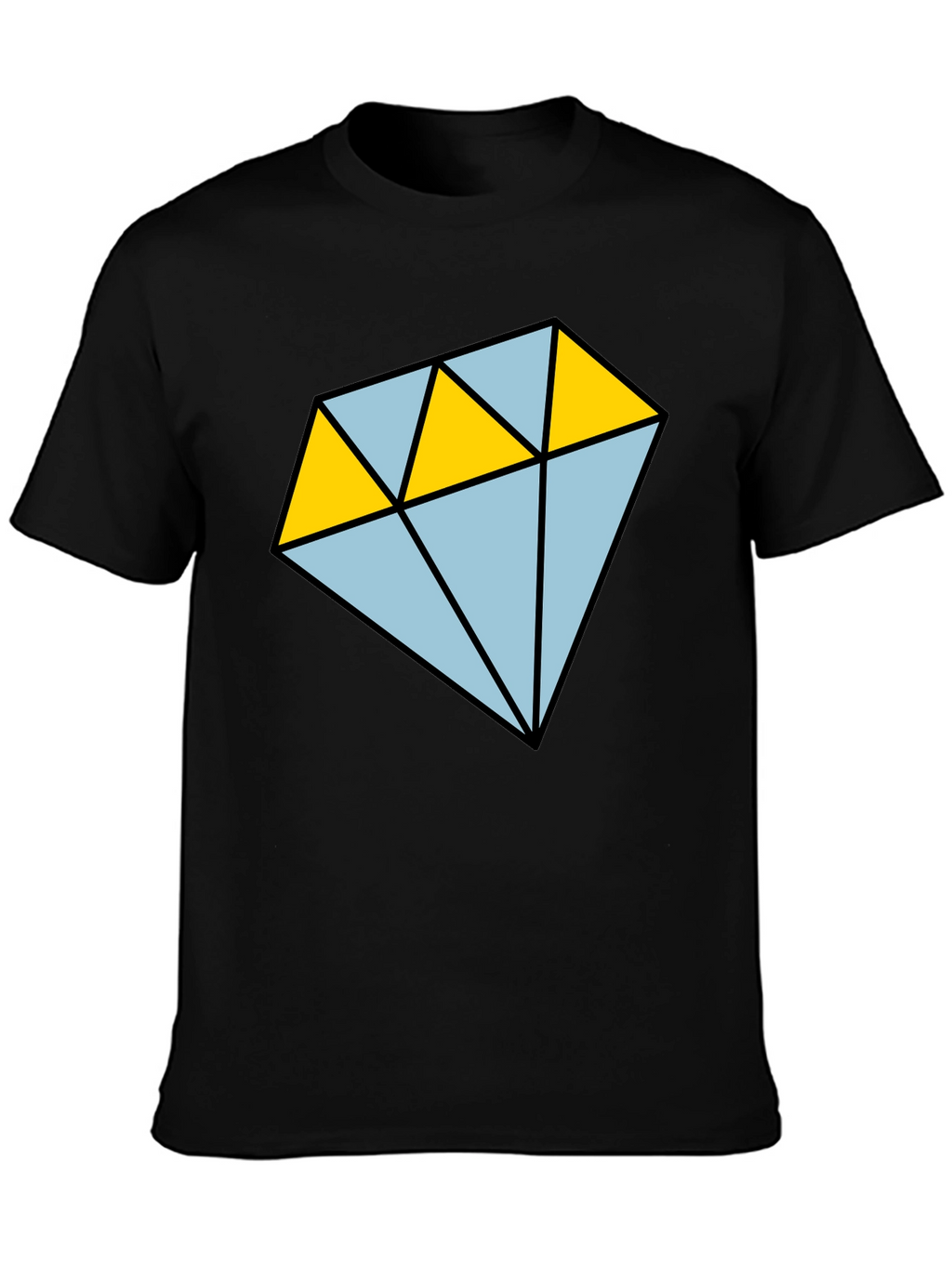 Diamond Graphic T-Shirt - Casual Mens Tee