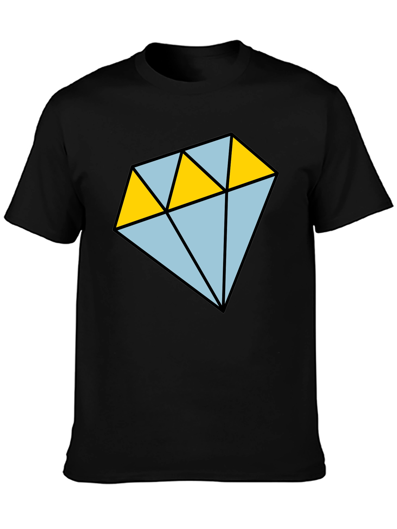 Diamond Graphic T-Shirt - Casual Mens Tee