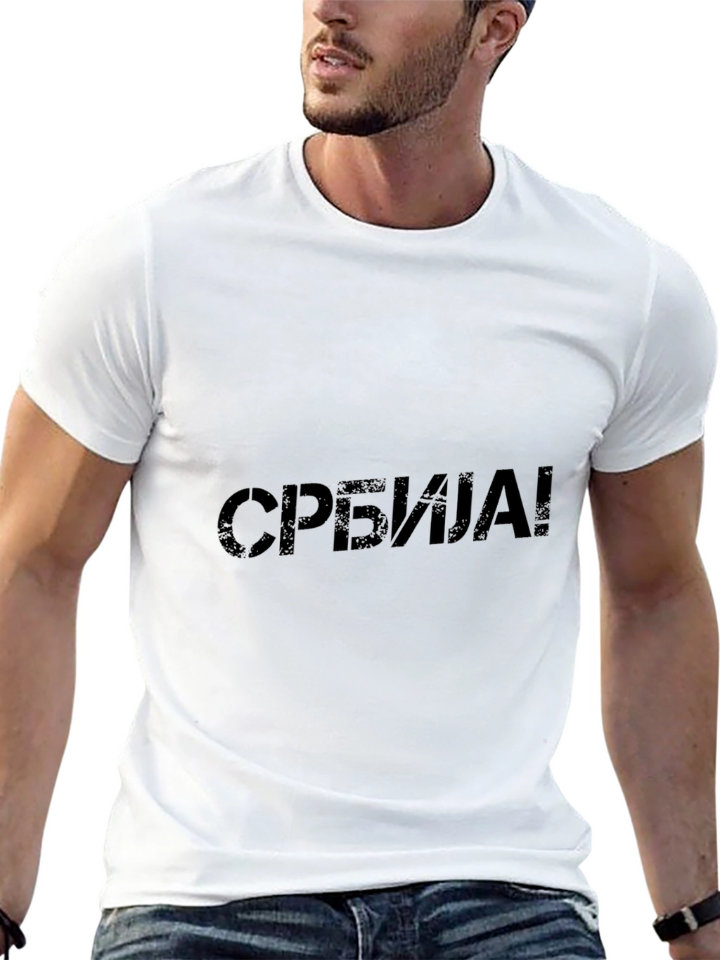 Serbia Pride T-Shirt - Black Graphic Tee
