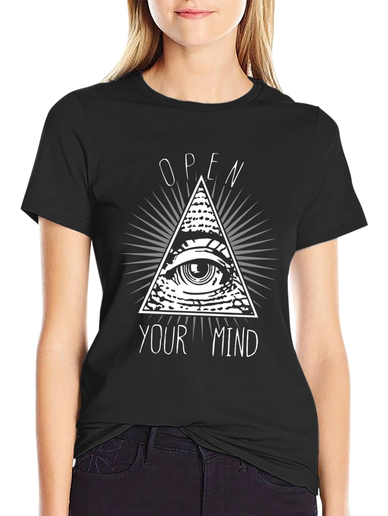 Open Your Mind Graphic Tee - Illuminati T-Shirt