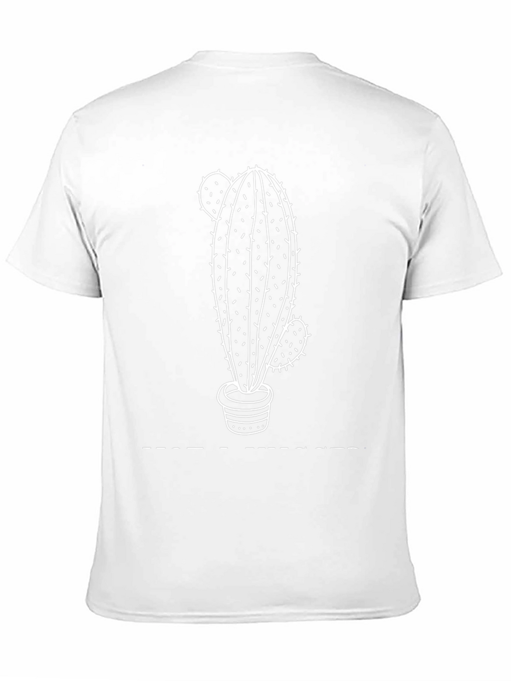 Cactus Graphic Black T-Shirt - Unisex Casual Tee