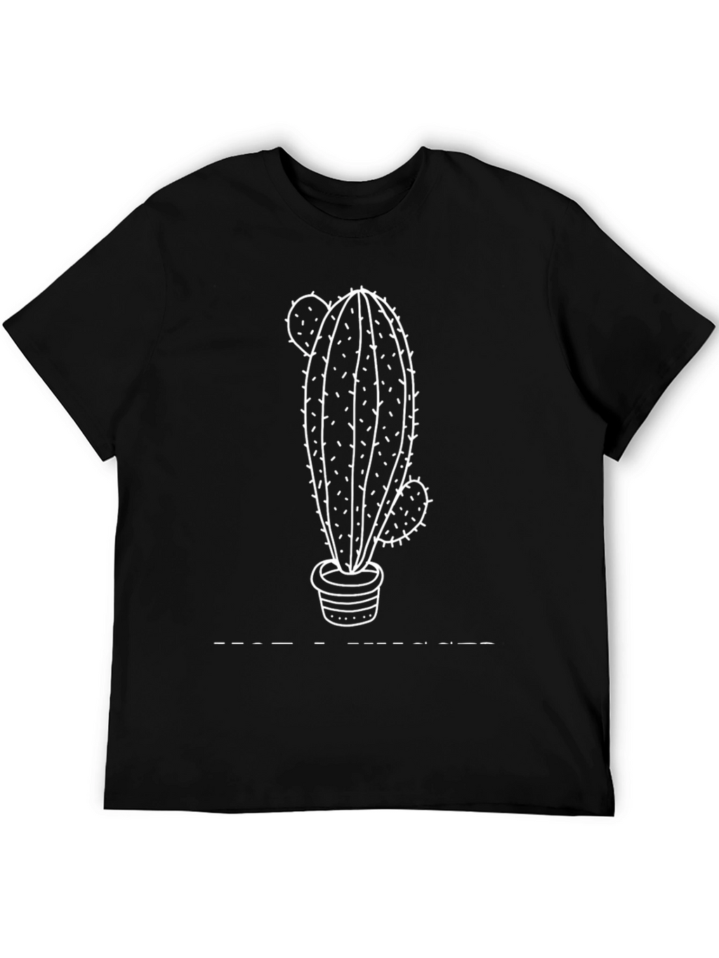 Cactus Graphic Black T-Shirt - Unisex Casual Tee