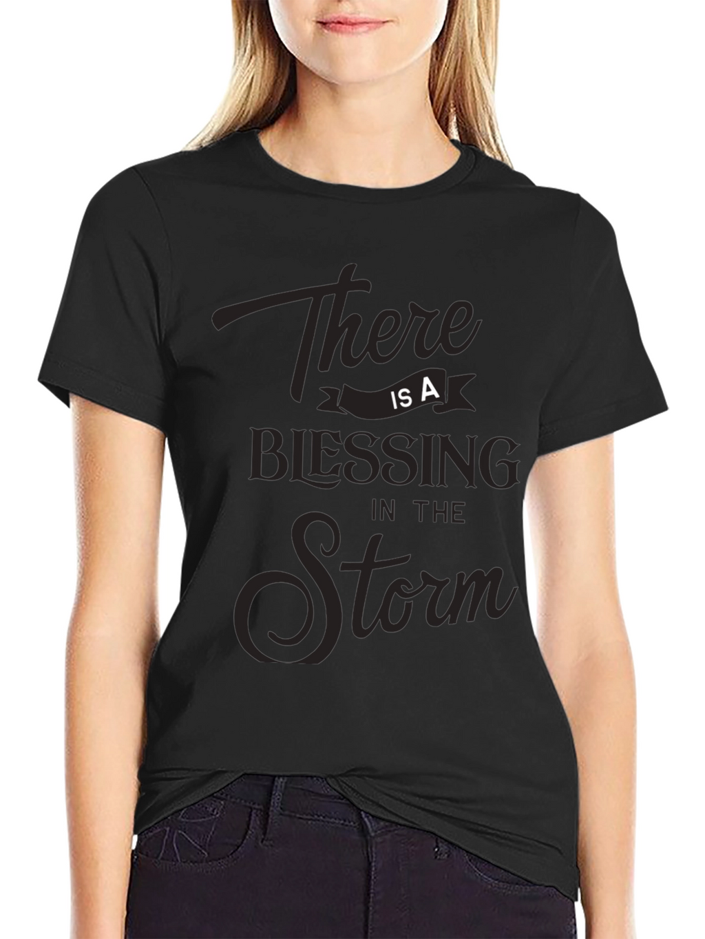 Blessing in the Storm Graphic Tee - Black