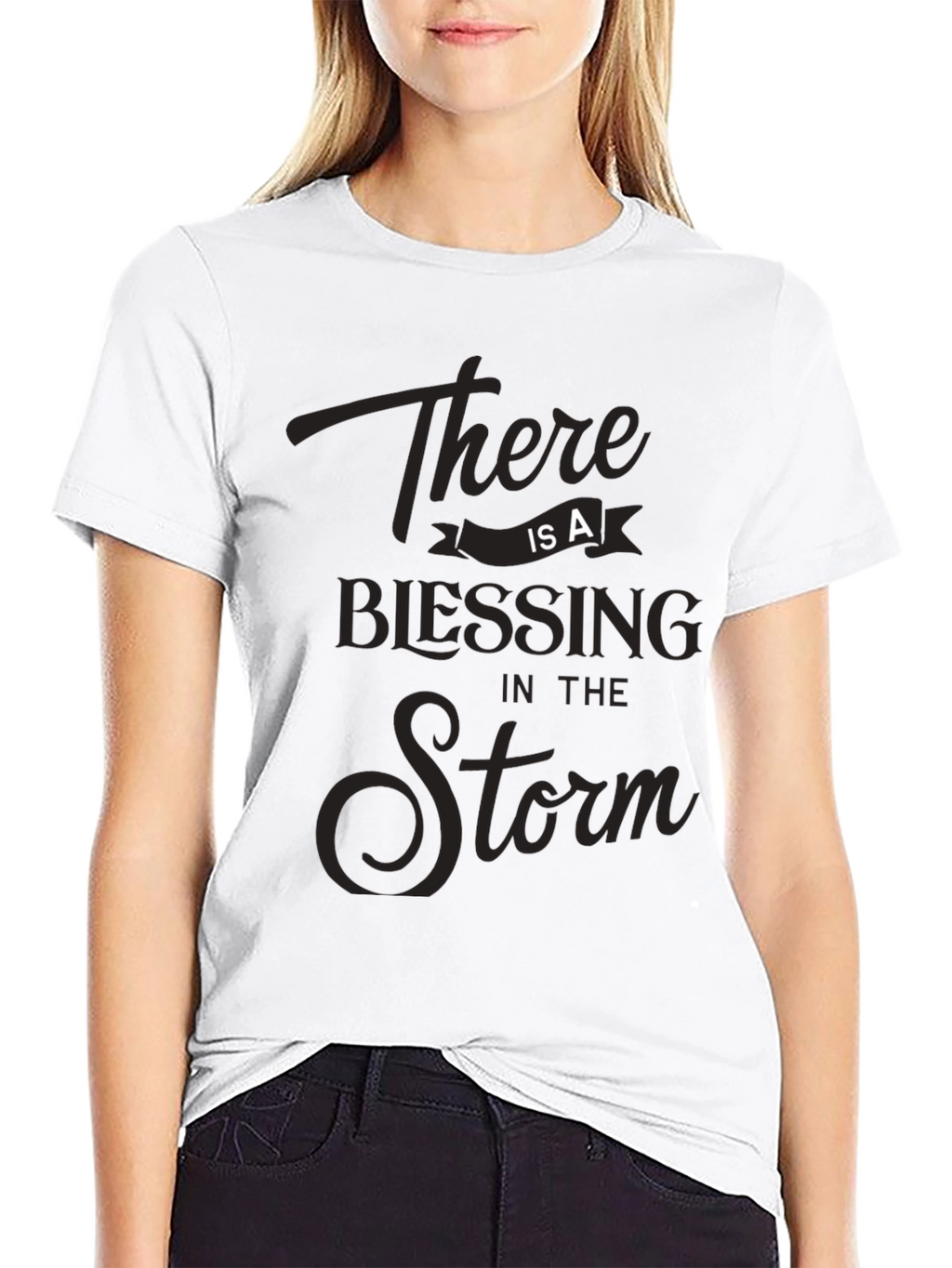 Blessing in the Storm Graphic Tee - Black