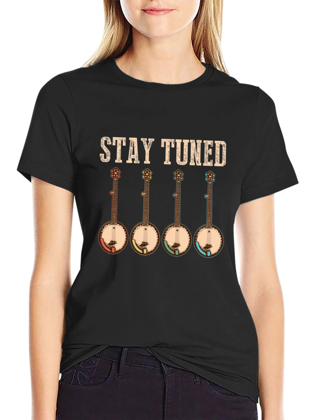 Stay Tuned Banjo Music T-Shirt