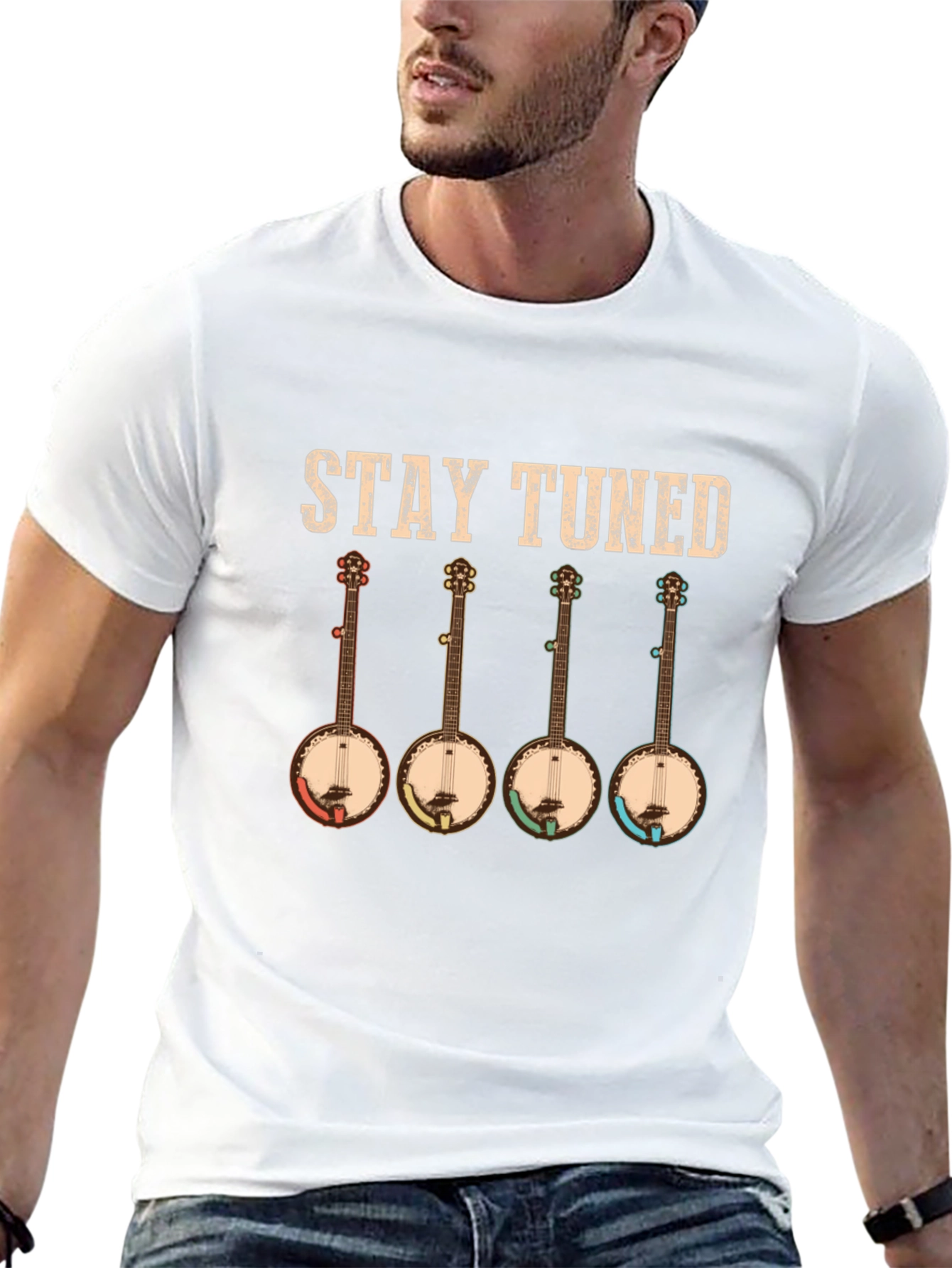 Stay Tuned Banjo Music T-Shirt