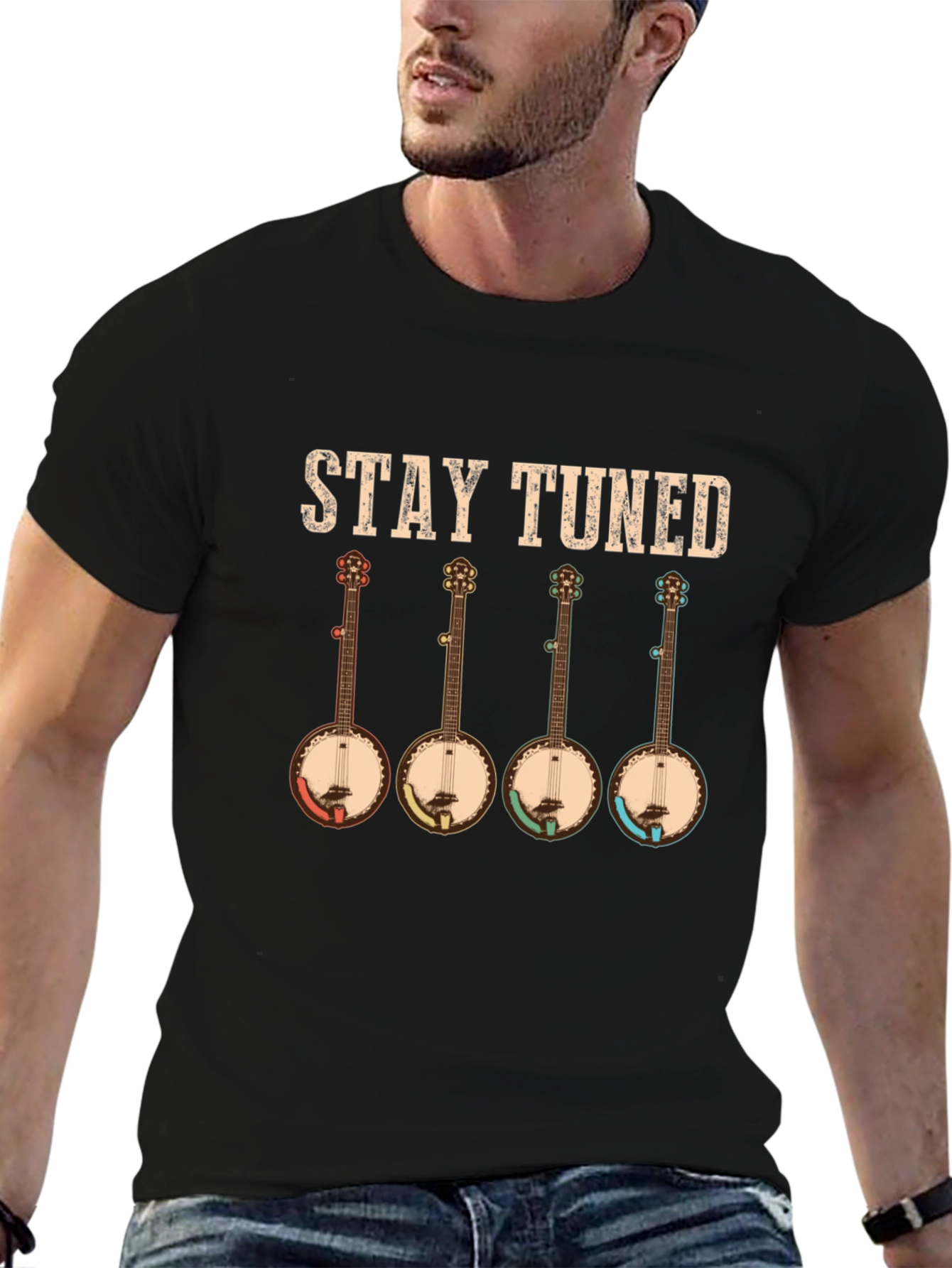 Stay Tuned Banjo Music T-Shirt
