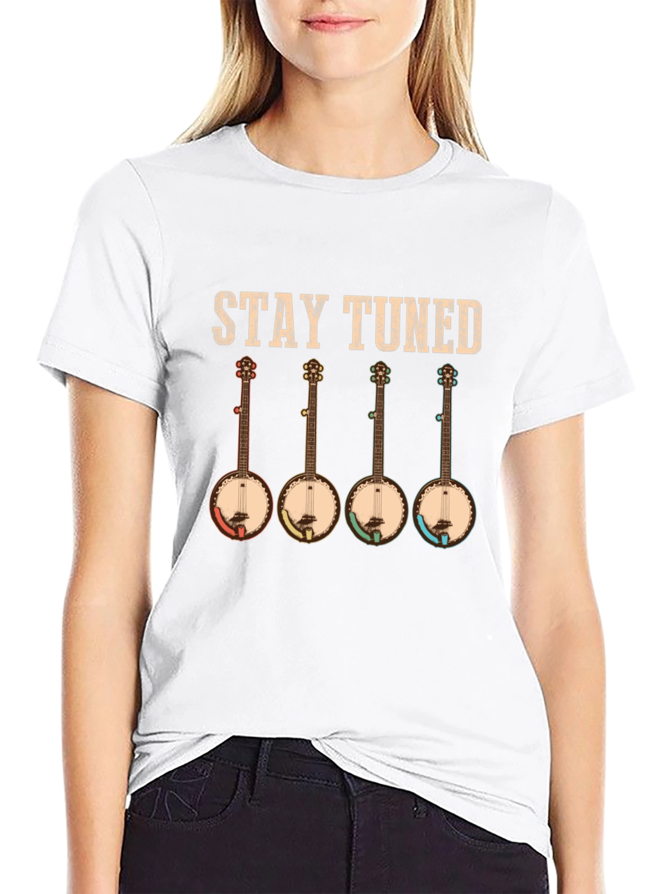 Stay Tuned Banjo Music T-Shirt