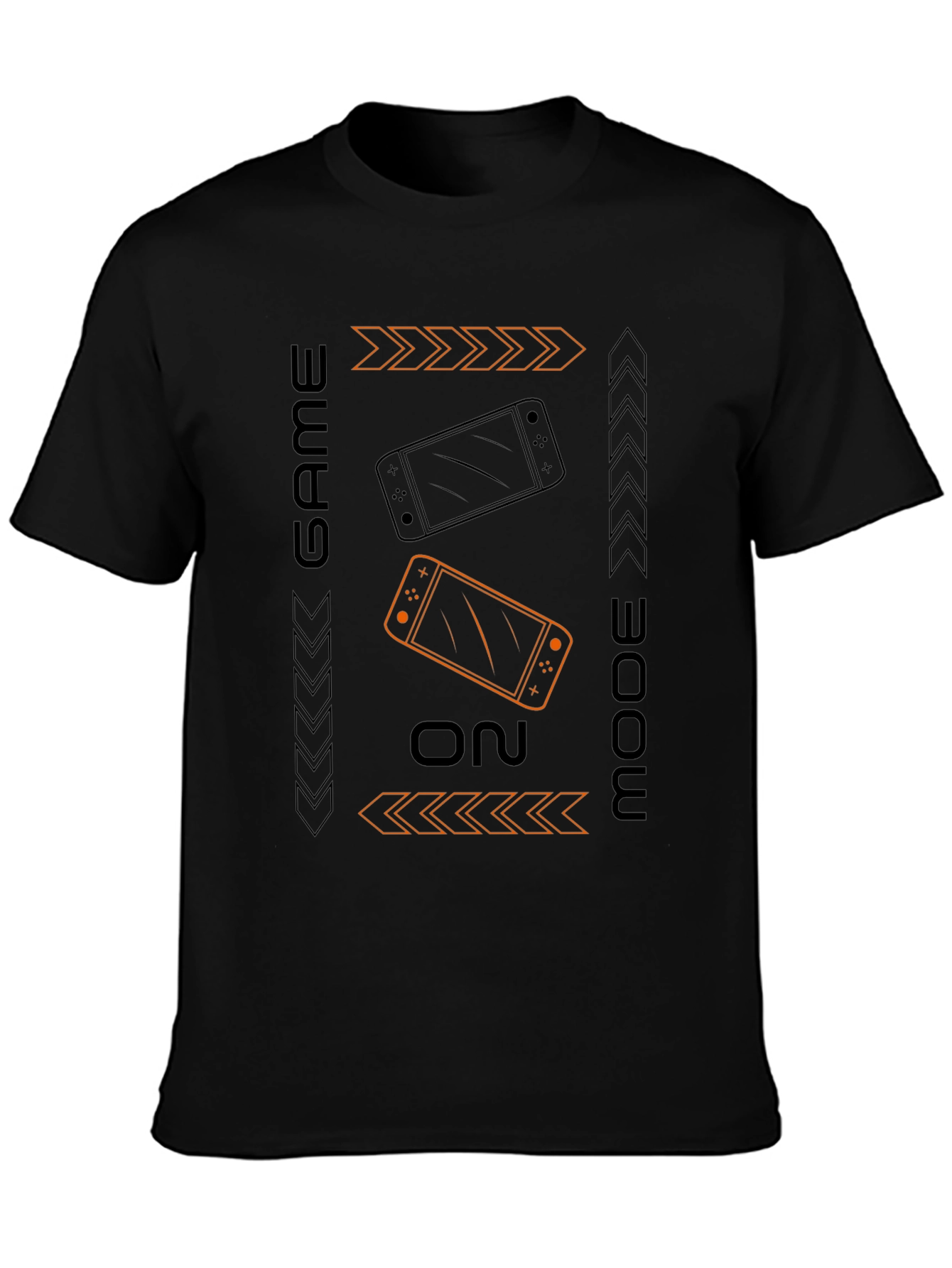 Game On Mode Black T-Shirt