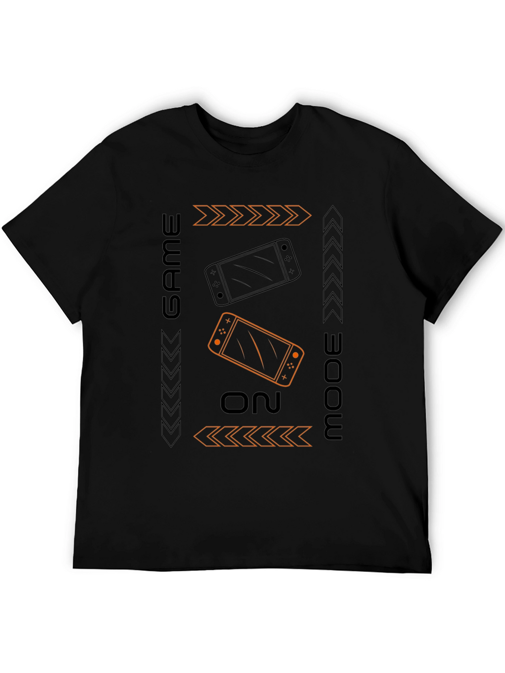 Game On Mode Black T-Shirt