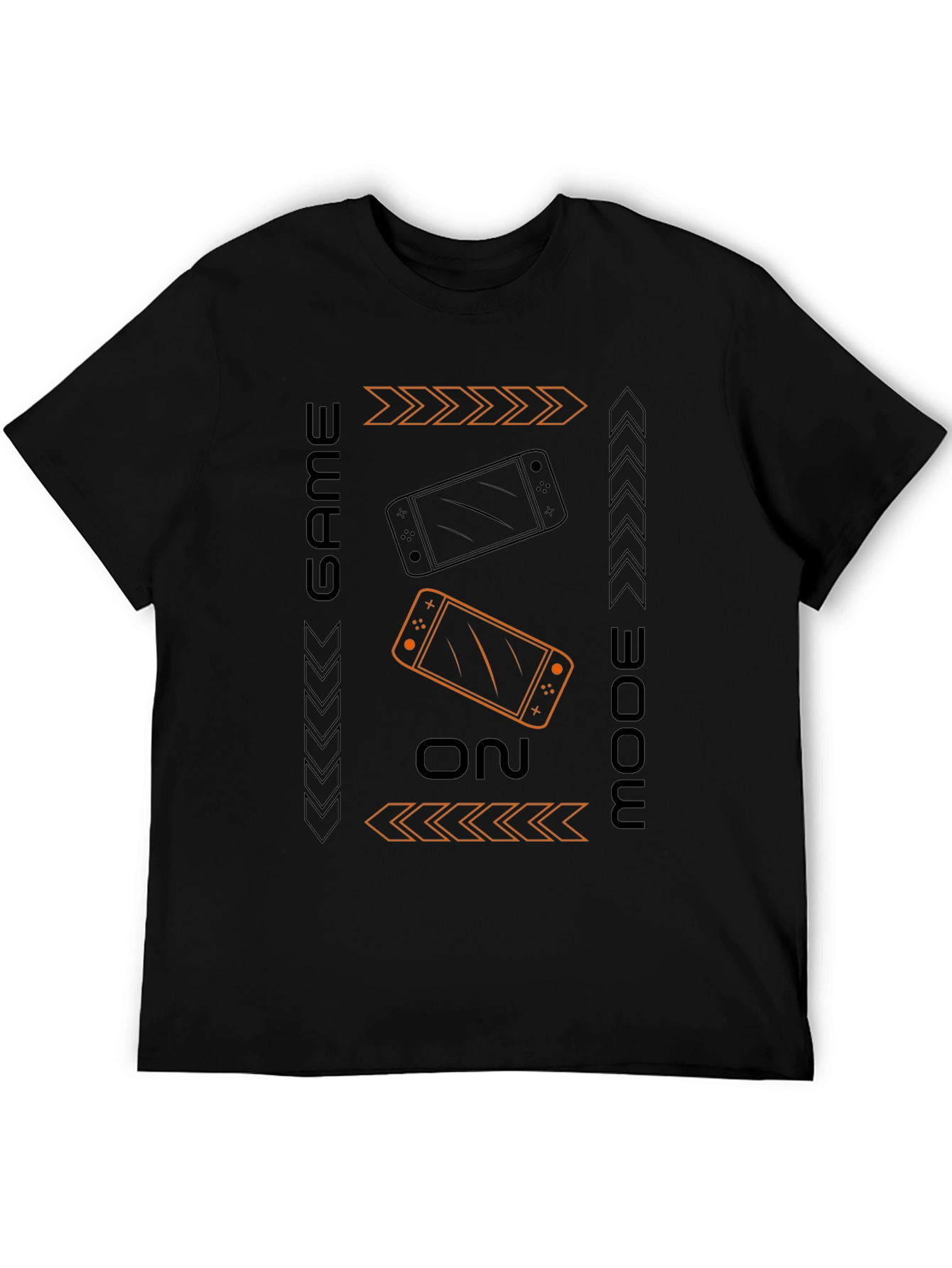Game On Mode Black T-Shirt