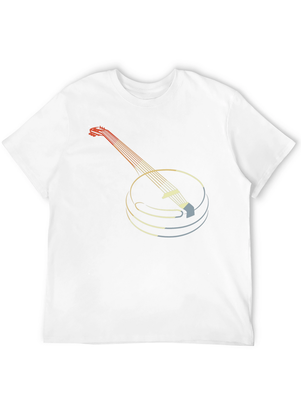 Retro Banjo Graphic Tee - Musical Instrument T-Shirt