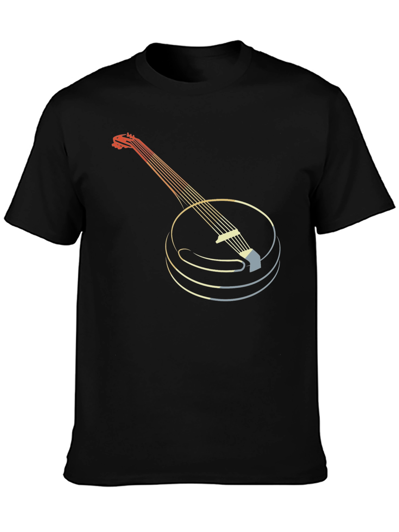 Retro Banjo Graphic Tee - Musical Instrument T-Shirt